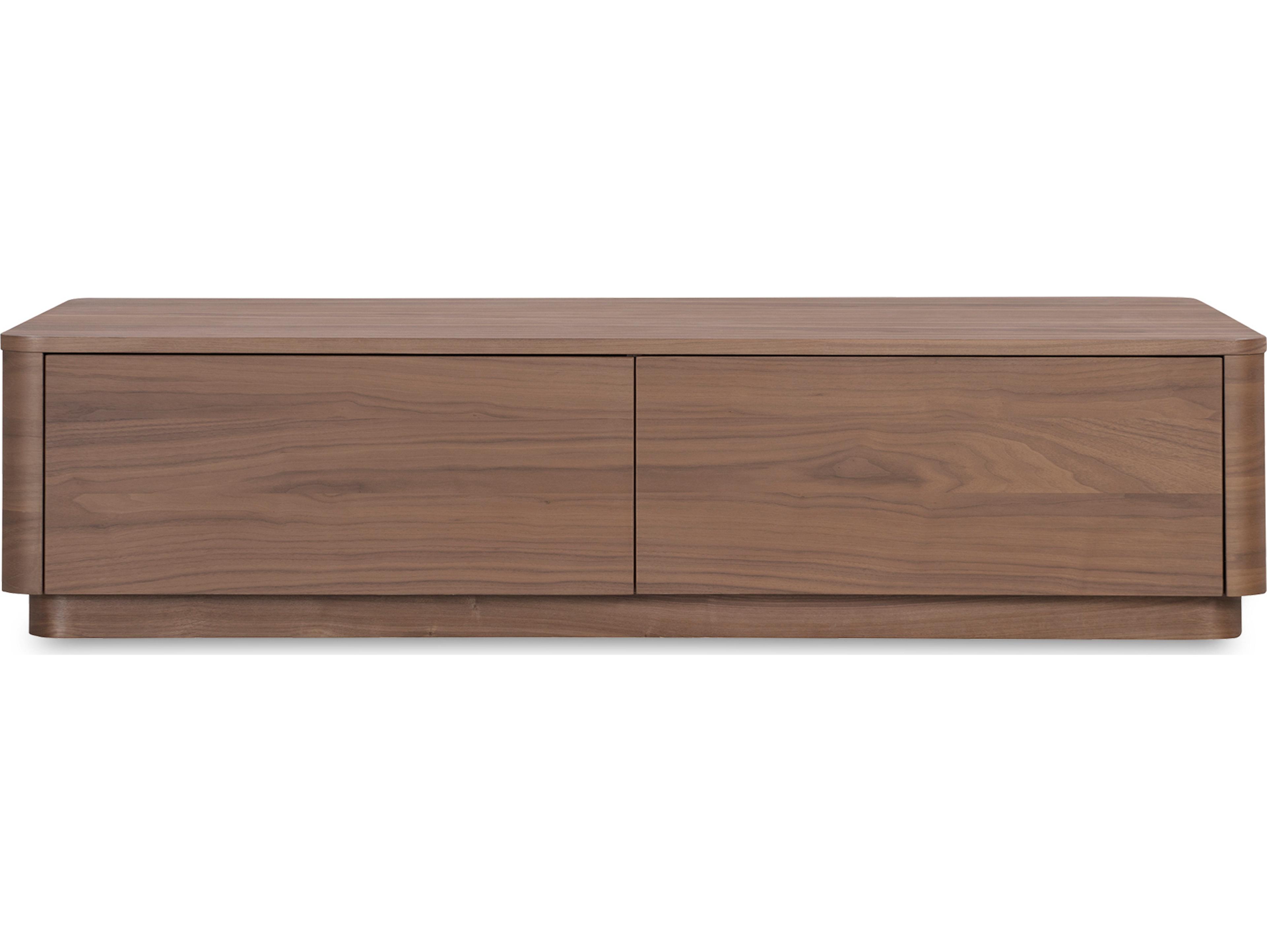 Moe's Home Round Off Rectangular Wood Brown Coffee Table