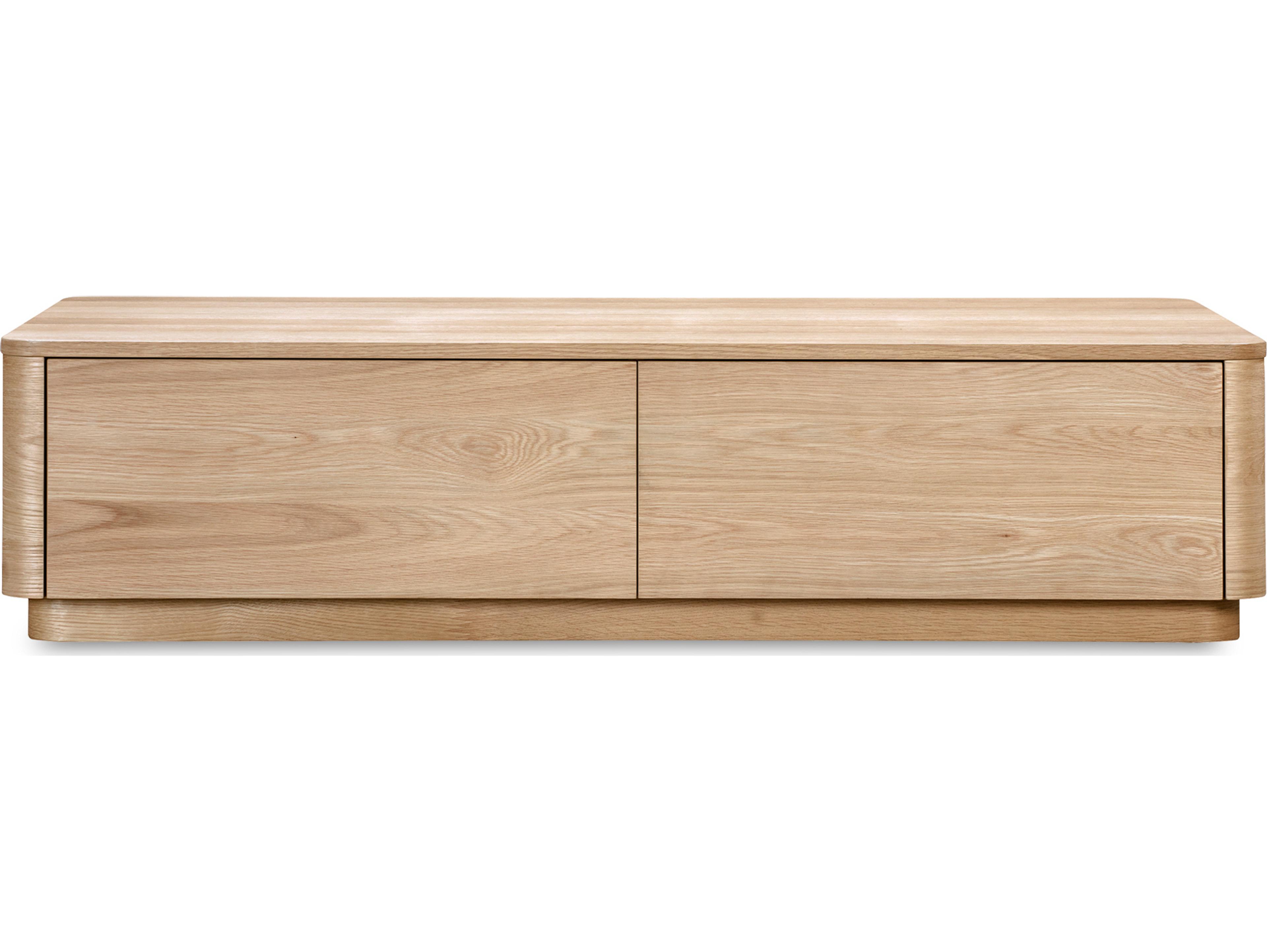 Moe's Home Round Off Rectangular Wood Natural Coffee Table