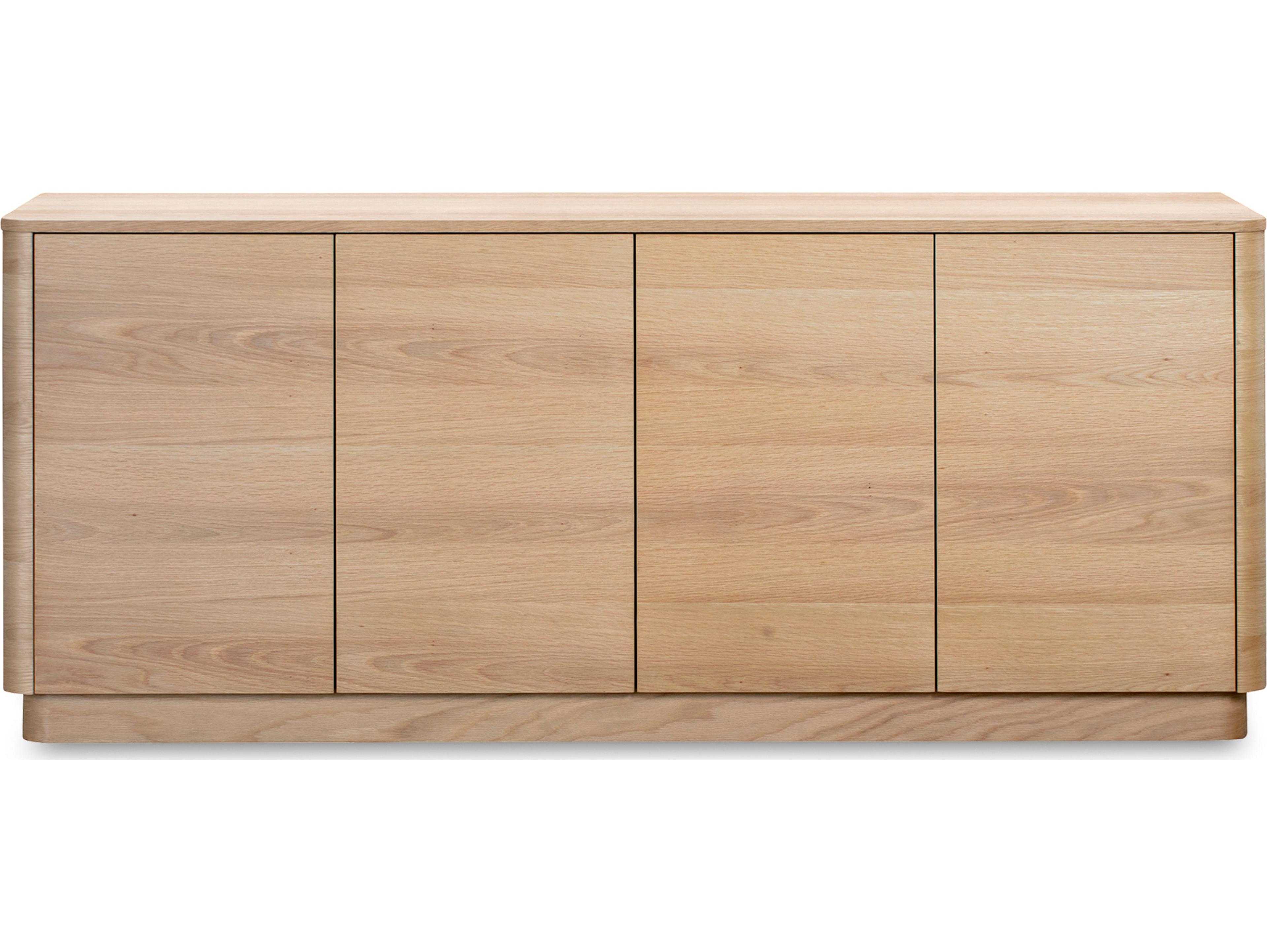 Round Off 72" Oak Wood Natural Sideboard