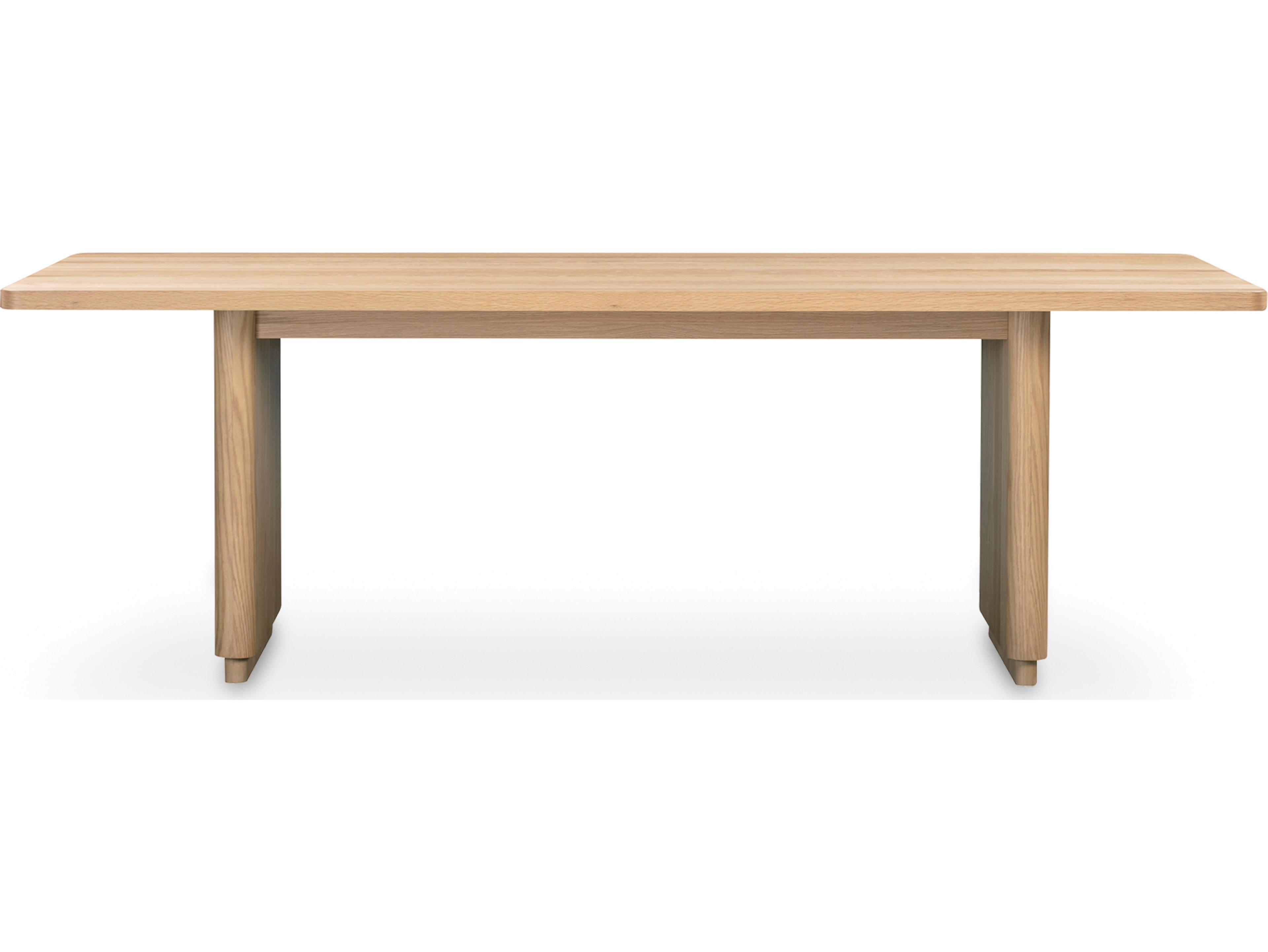 Moe's Home Round Off Rectangular Wood Natural Dining Table