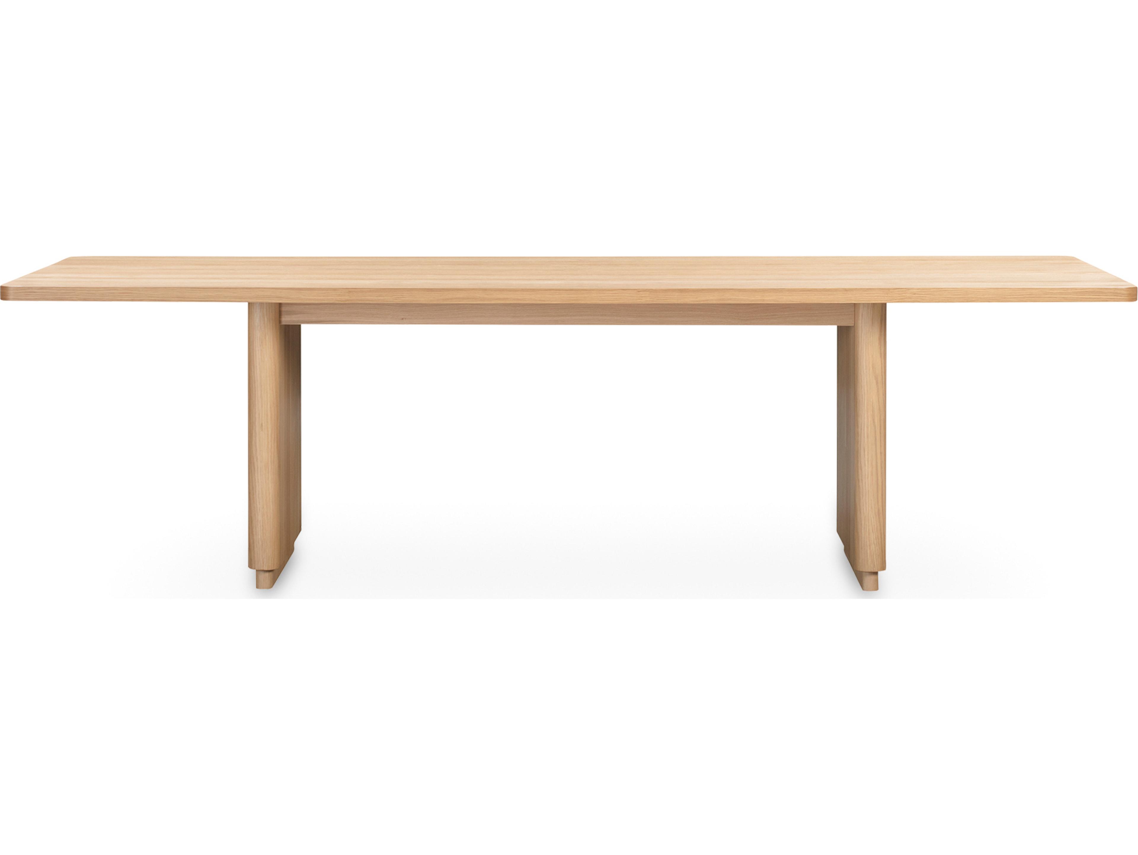 Moe's Home Round Off Rectangular Wood Natural Dining Table