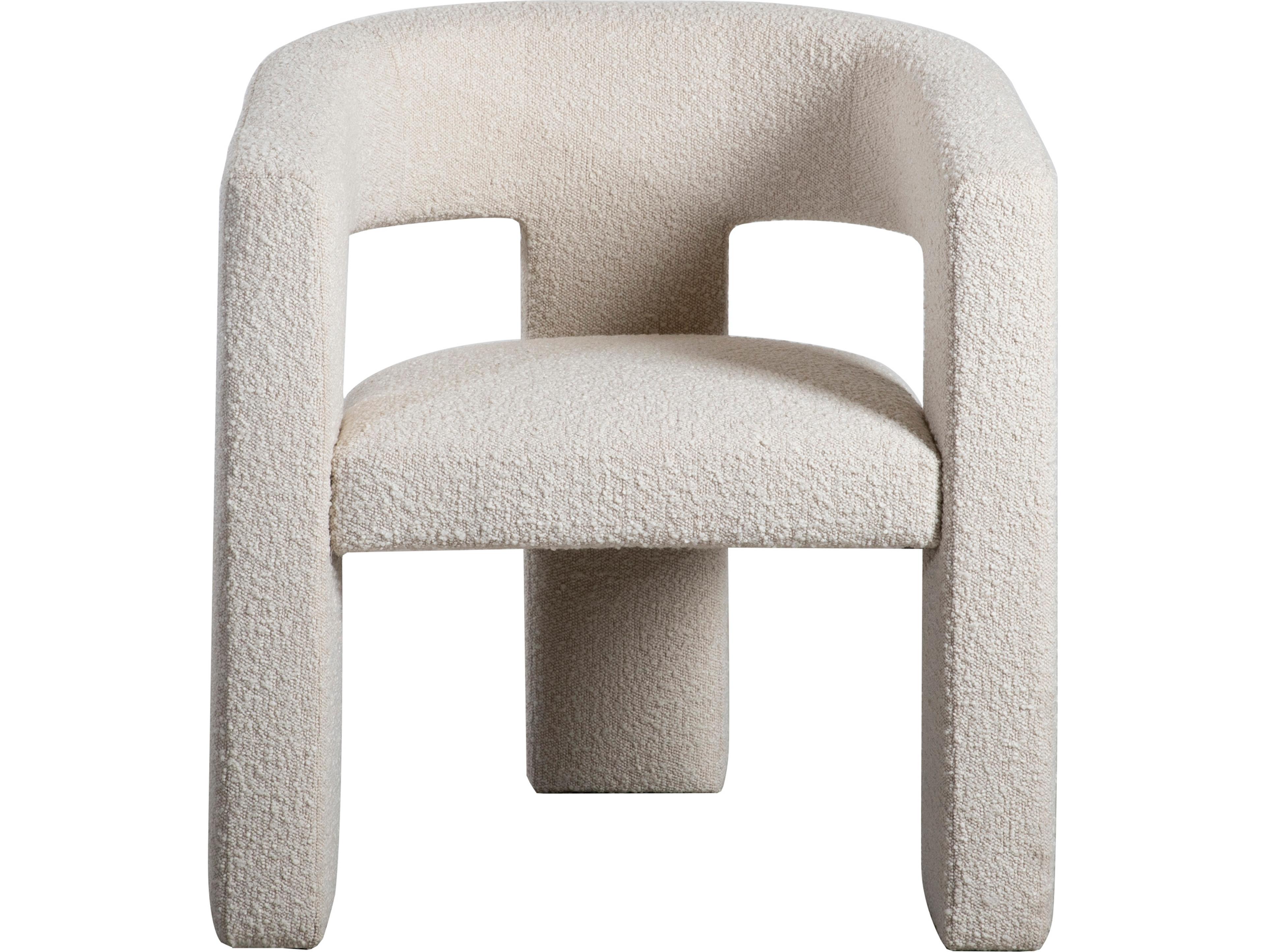 Moe's Home White Fabric Accent Chair