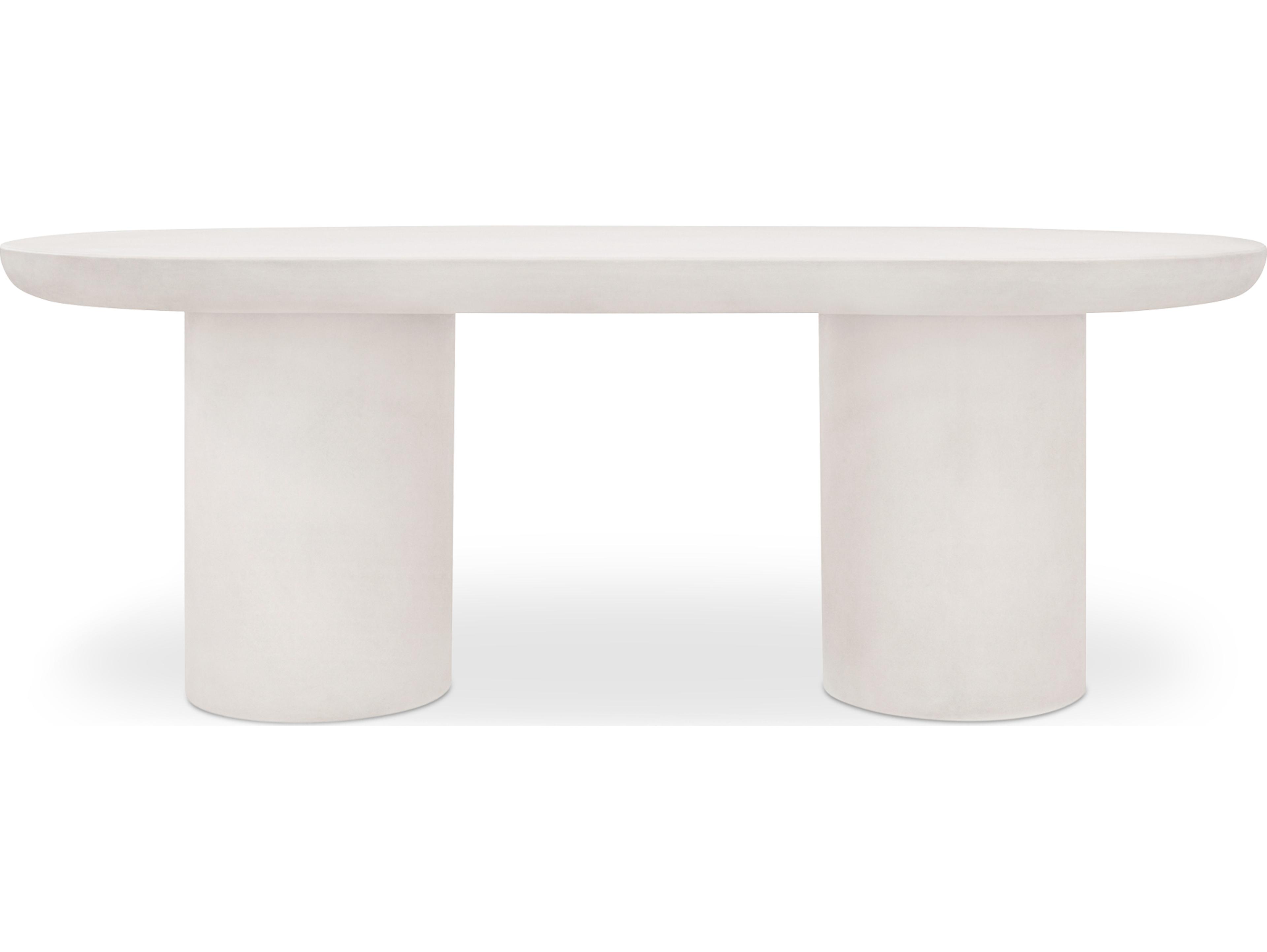 Moe's Home Rocca Oval Concrete Dining Table