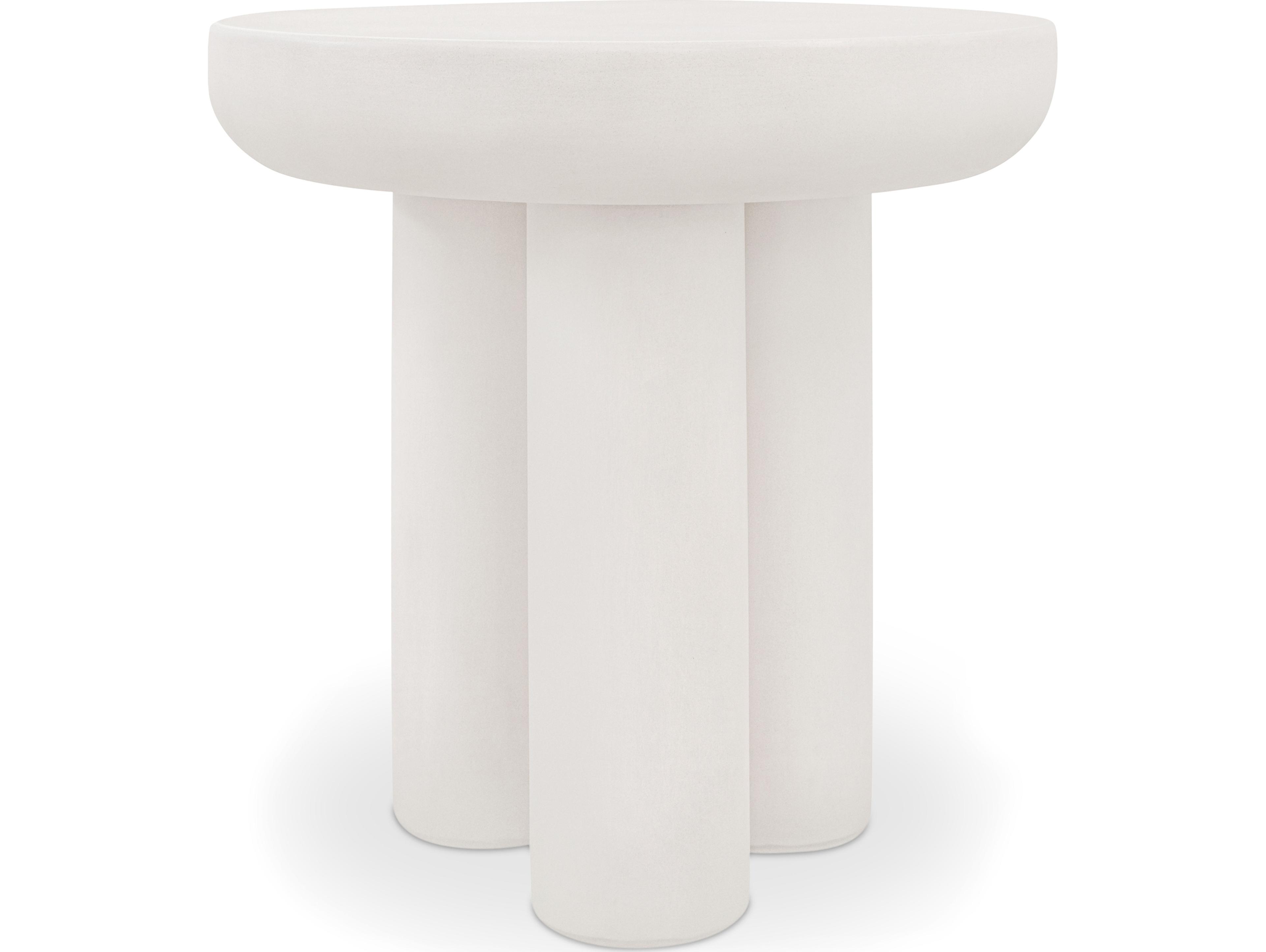 Moe's Home Rocca Round Ceramic End Table