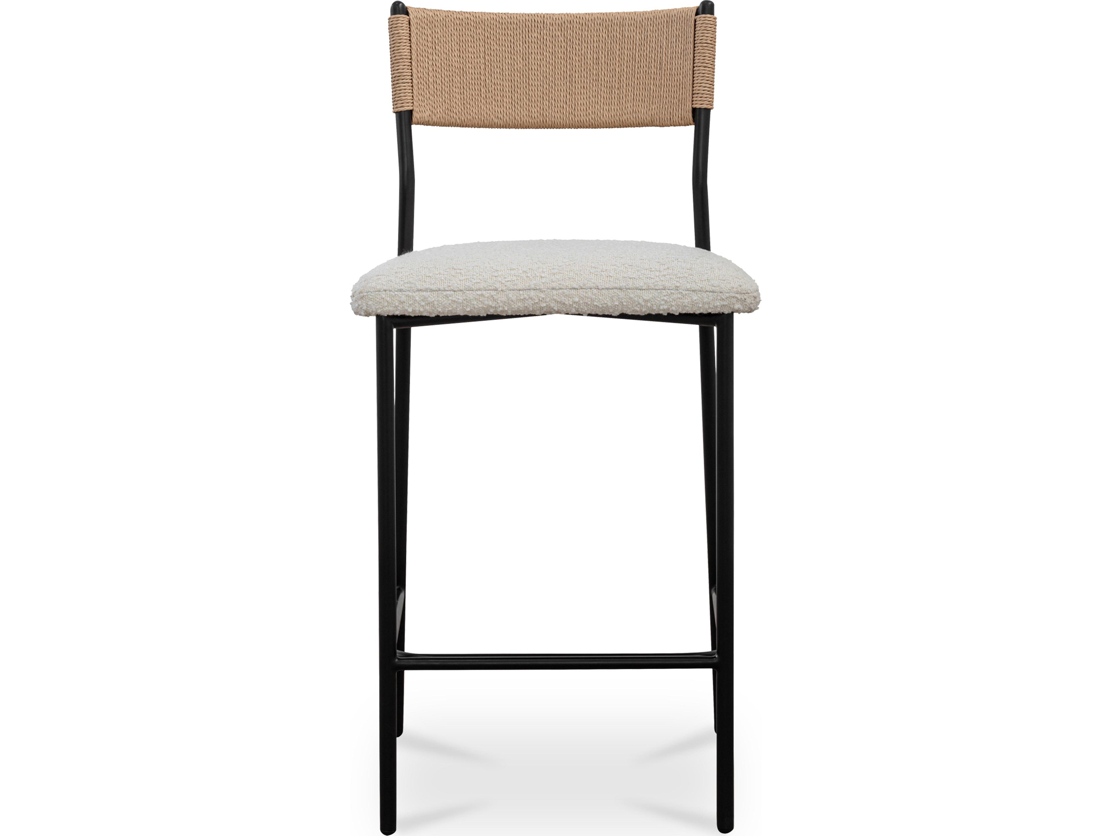 Foley Upholstered White Counter Stool