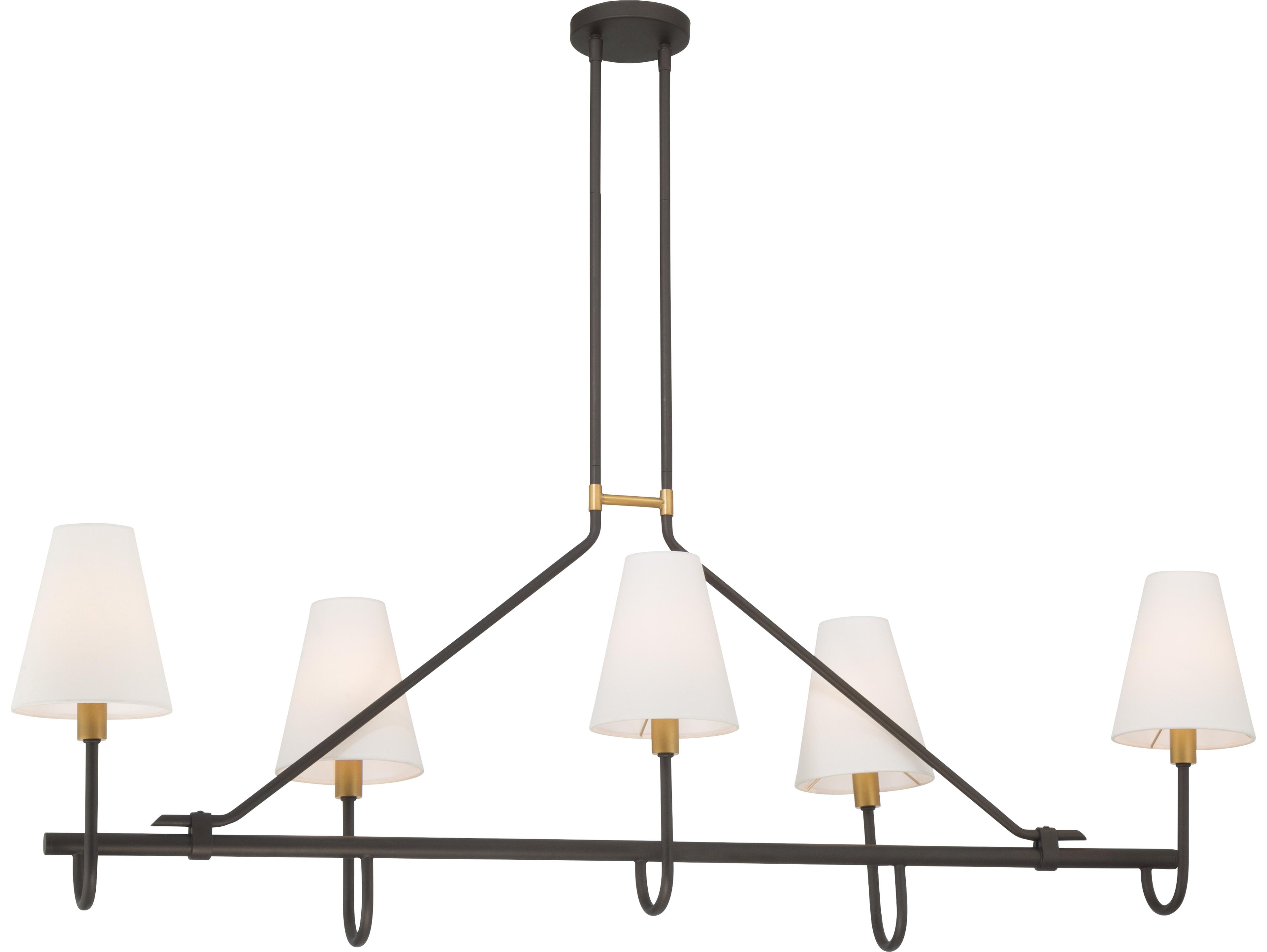 Minka Lavery Bellforge 5-Light Legacy Brass Island Pendant