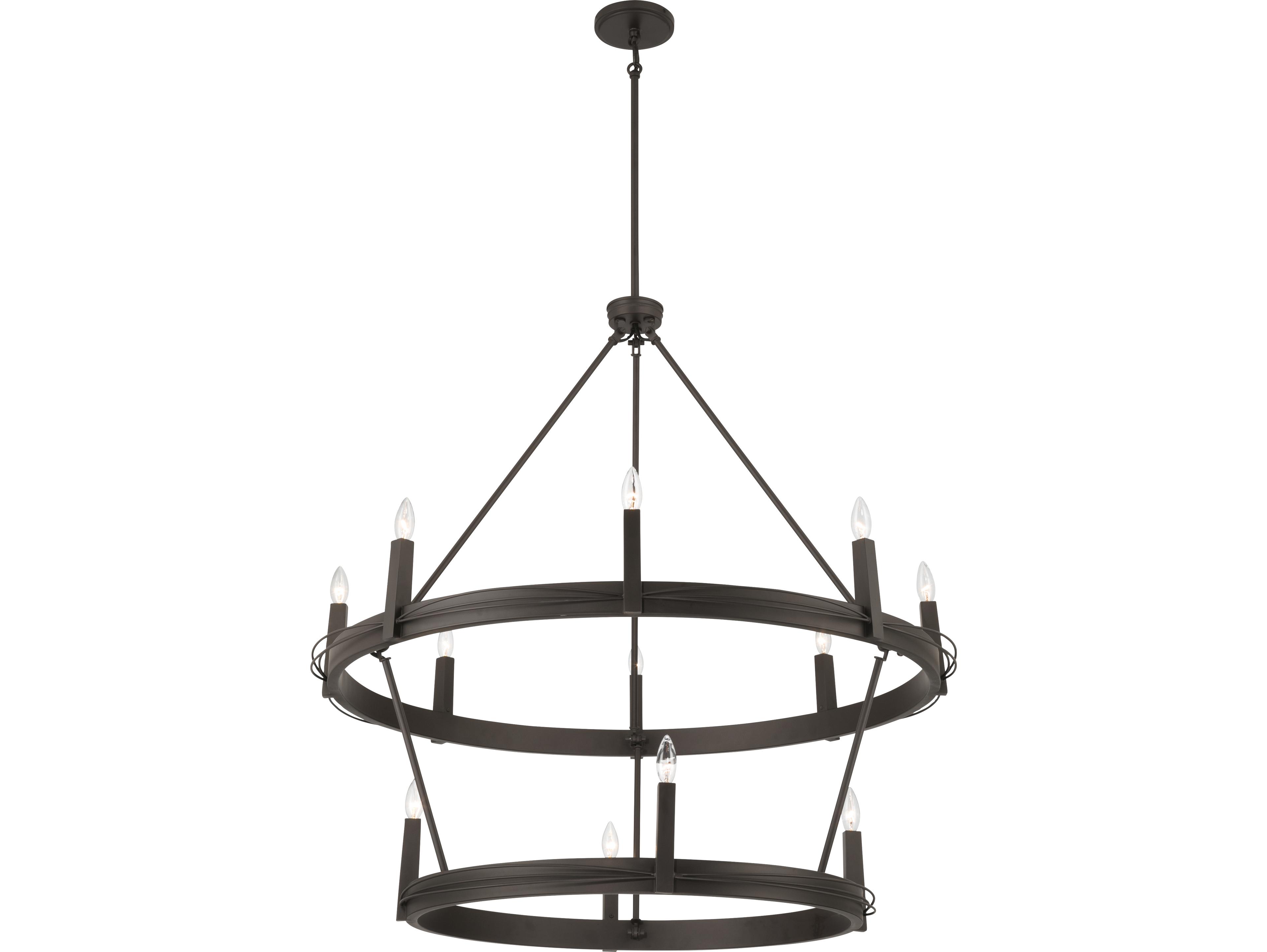 Minka Lavery Dalvor 12-Light Dark Bronze Chandelier