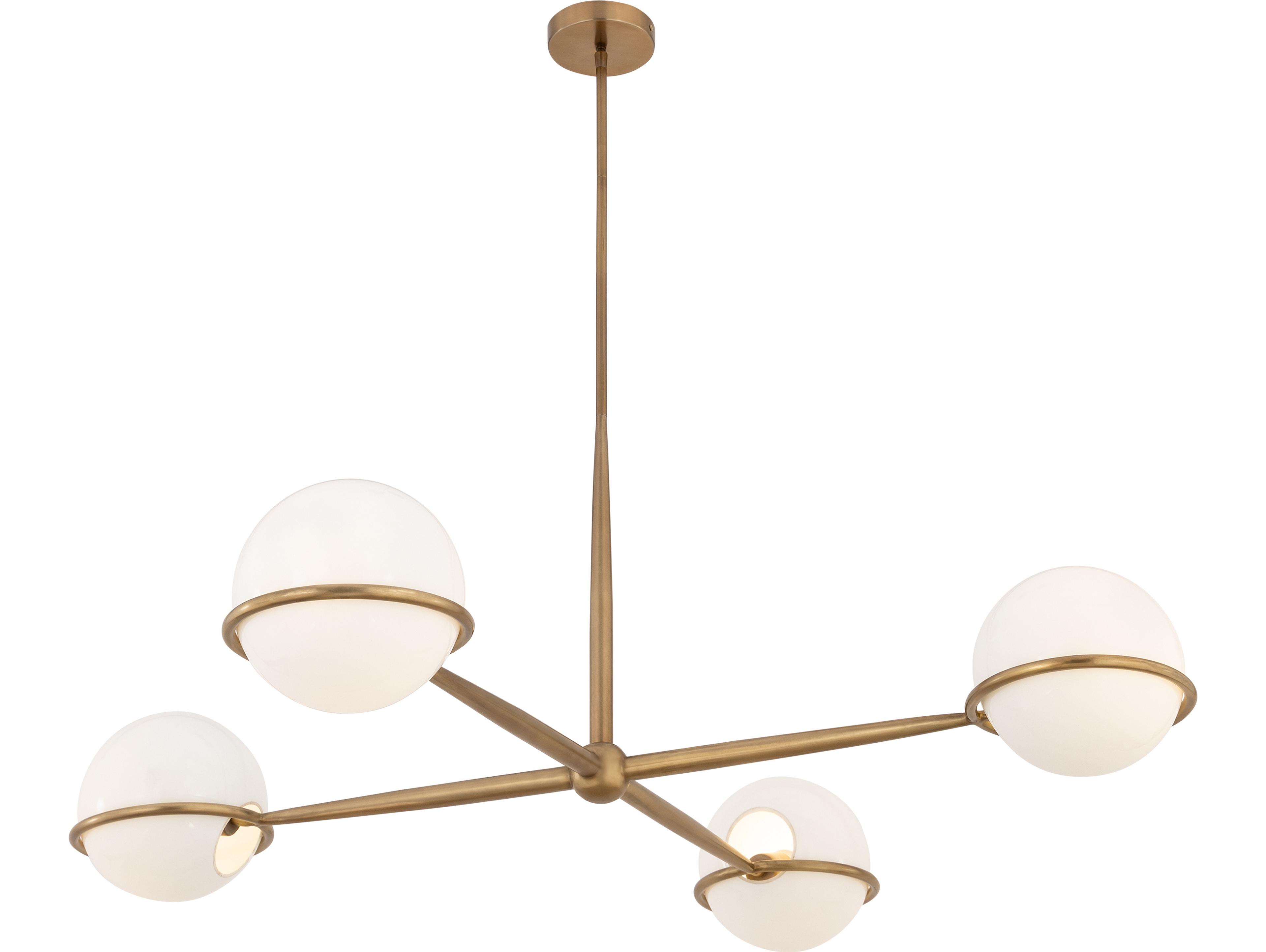 Minka Lavery Orstyn 4-Light Legacy Brass Globe Chandelier