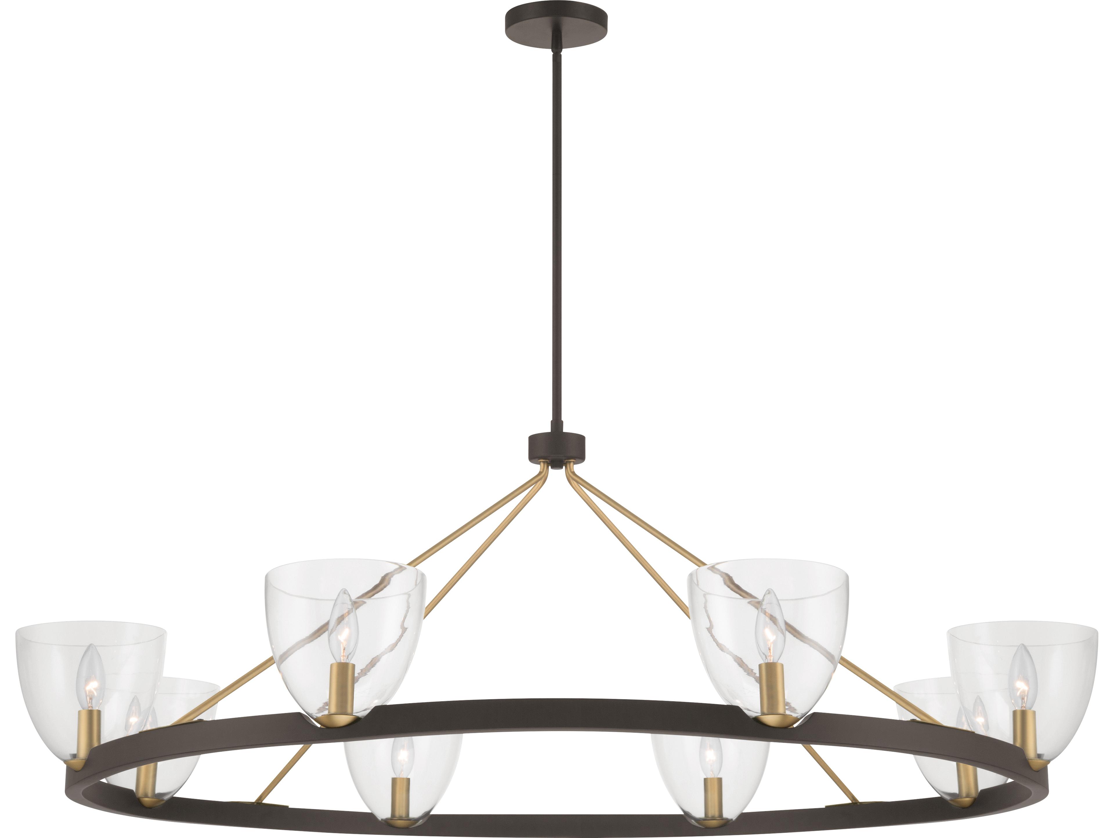 Minka Lavery Noellea 8-Light Dark Bronze Bowl Chandelier