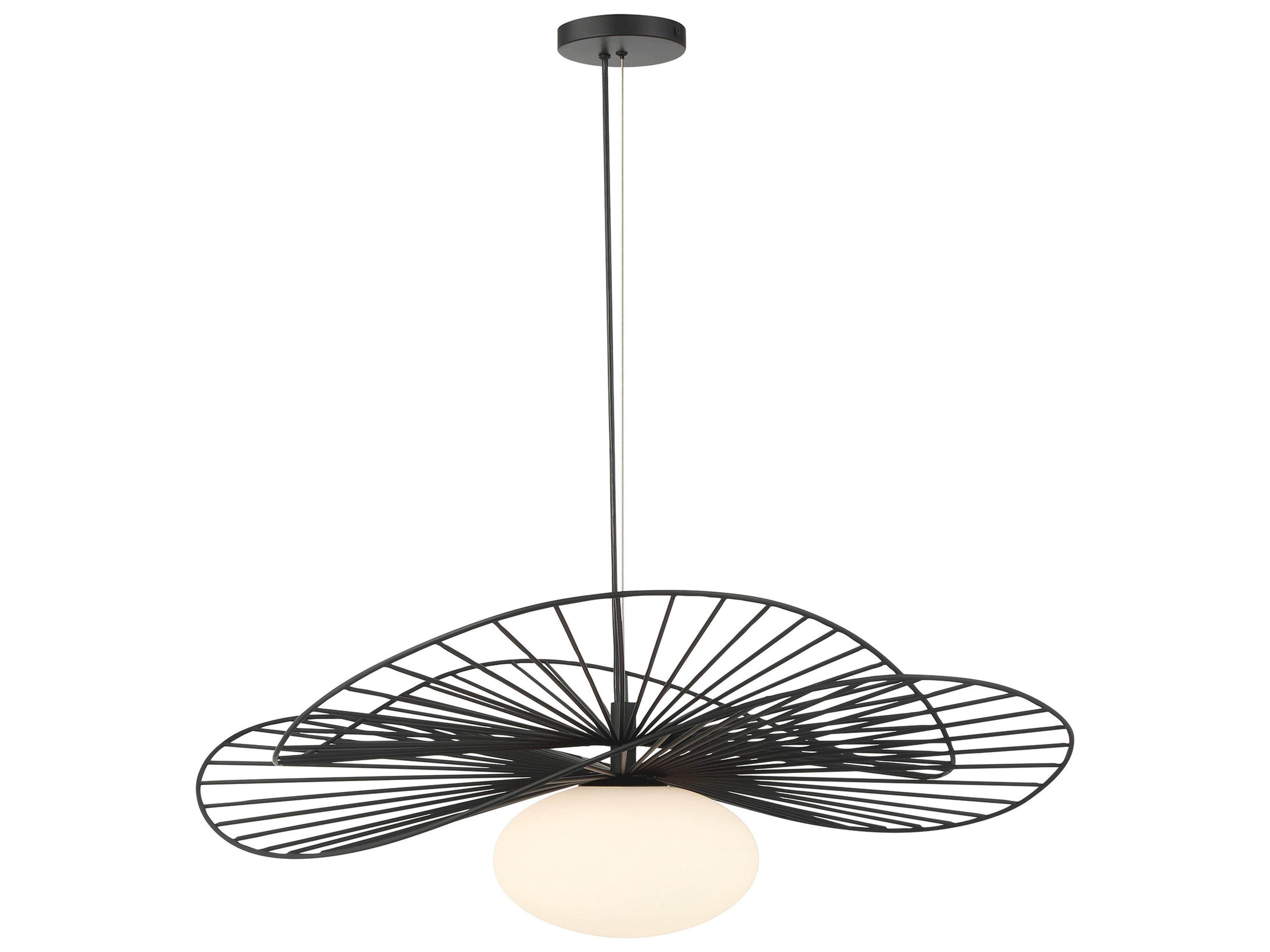 Minka Lavery Langley 1-Light Dark Matte Black Globe Pendant