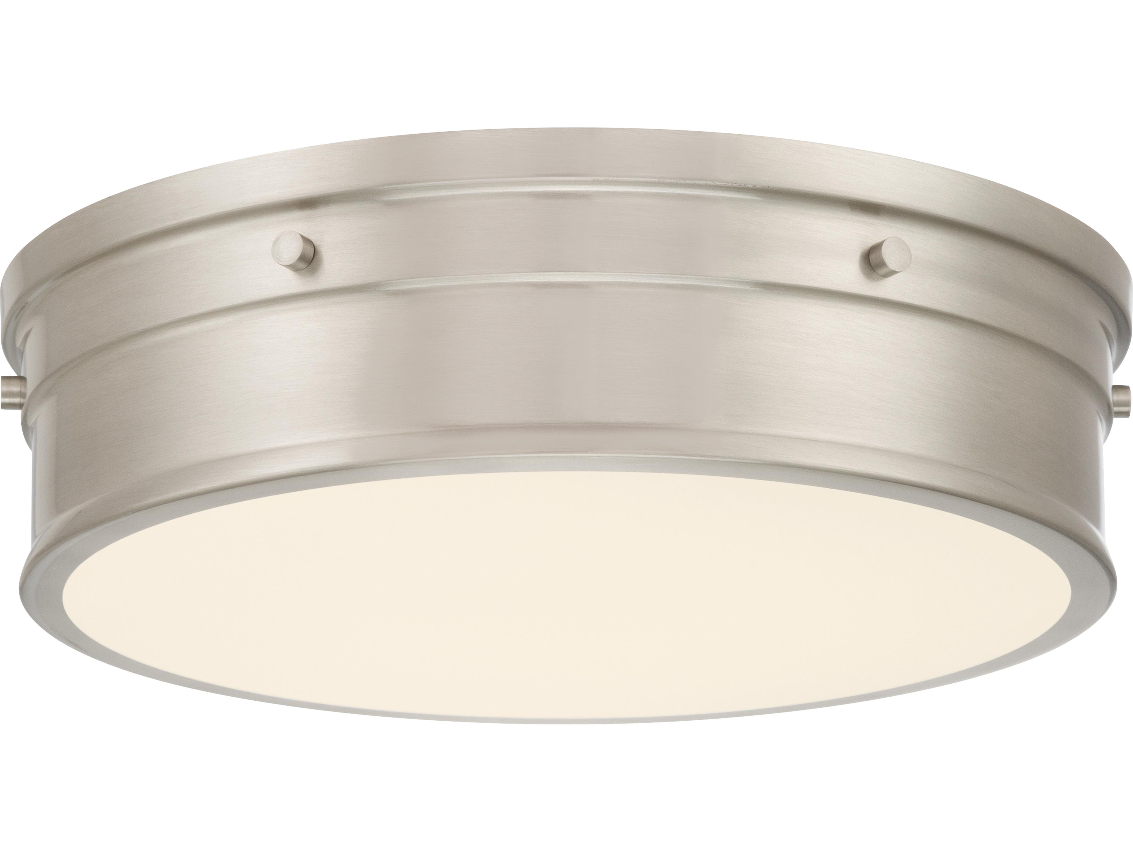 Minka Lavery Marnex Brushed Nickel Round Flush Mount