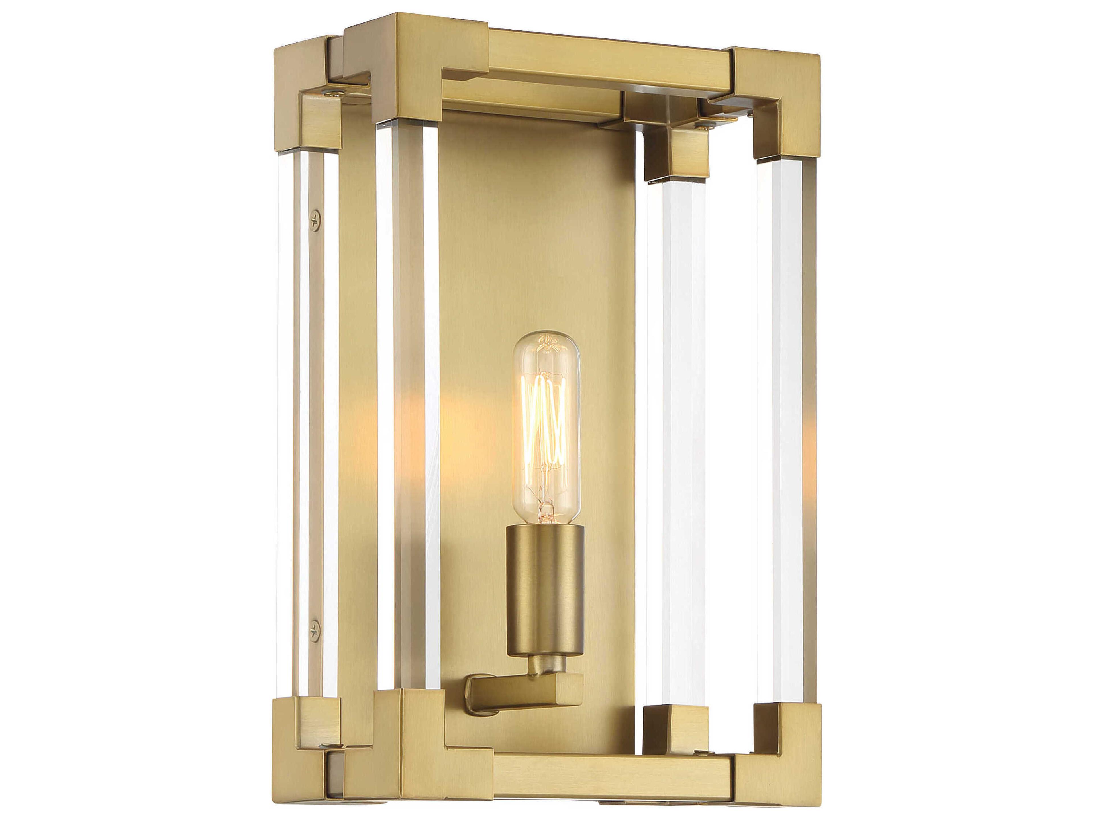 Minka Lavery Oro District 1-Light Soft Brass Wall Sconce