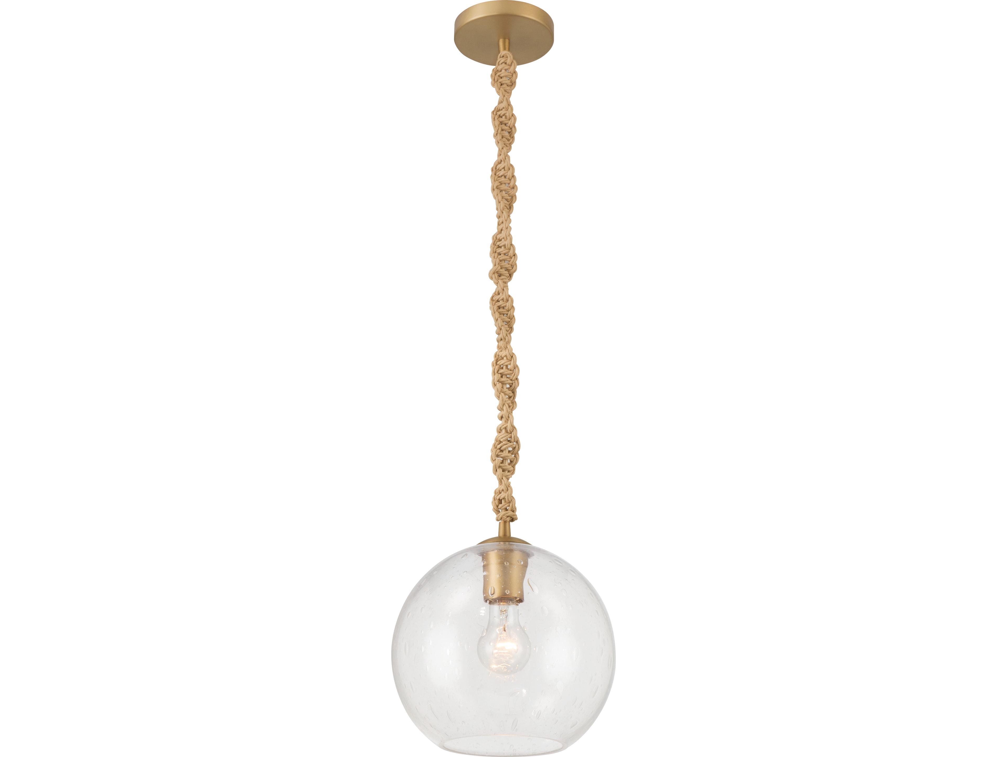 Minka Lavery Elyric 1-Light Legacy Brass Globe Mini Pendant