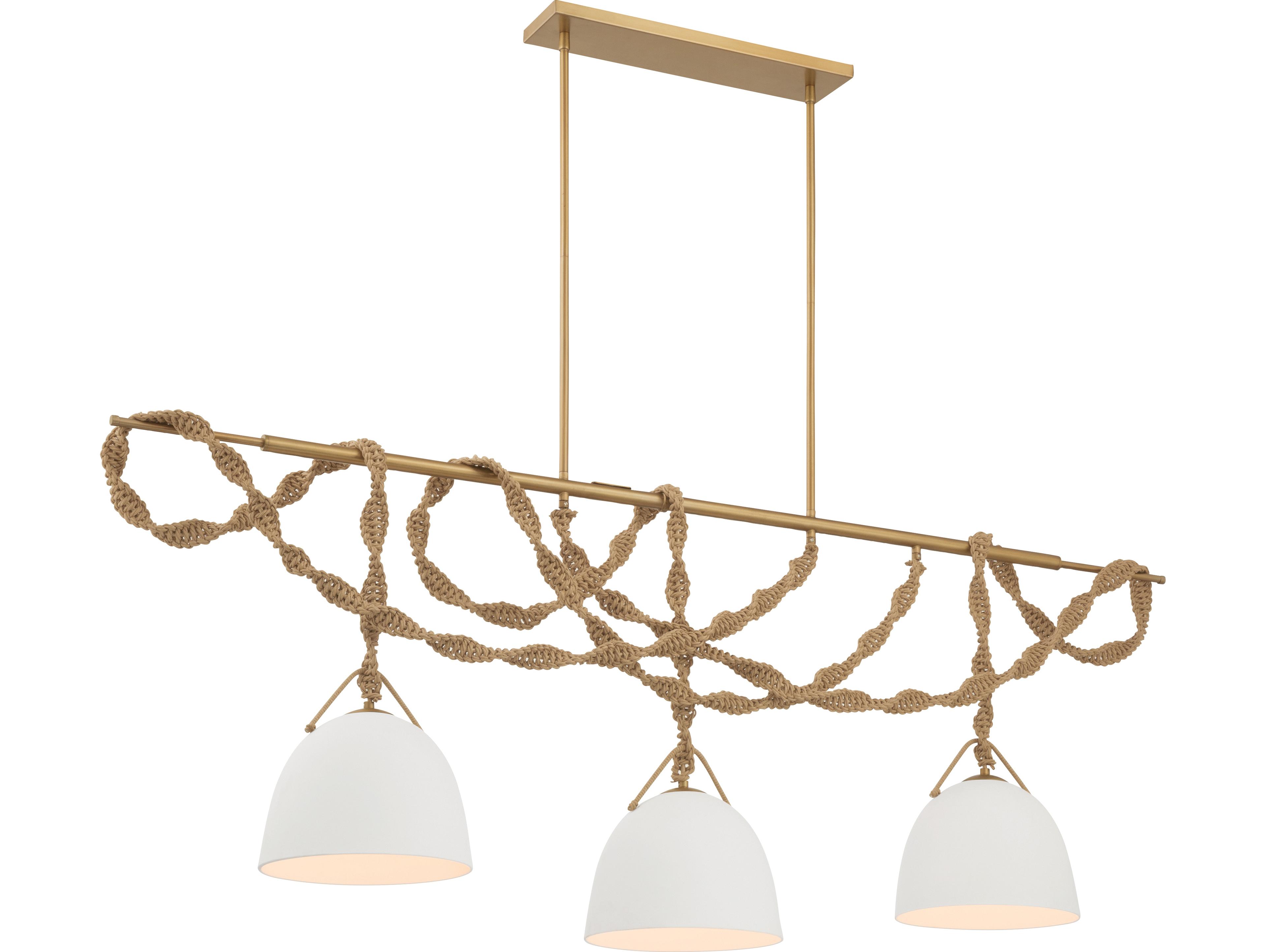 Minka Lavery Cordon 3-Light Legacy Brass Bowl Island Pendant