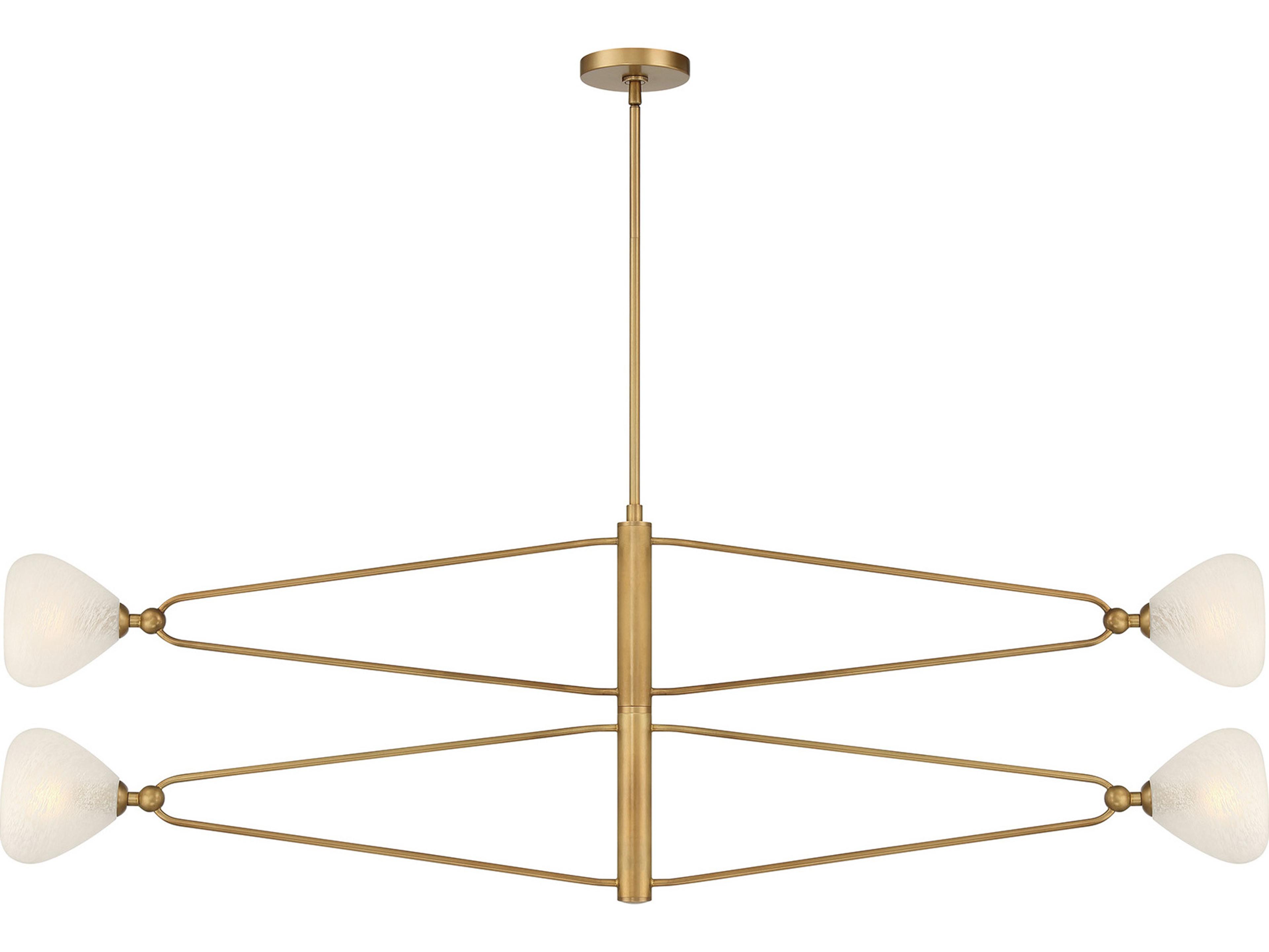 Minka Lavery Orion 4-Light Legacy Brass Linear Chandelier