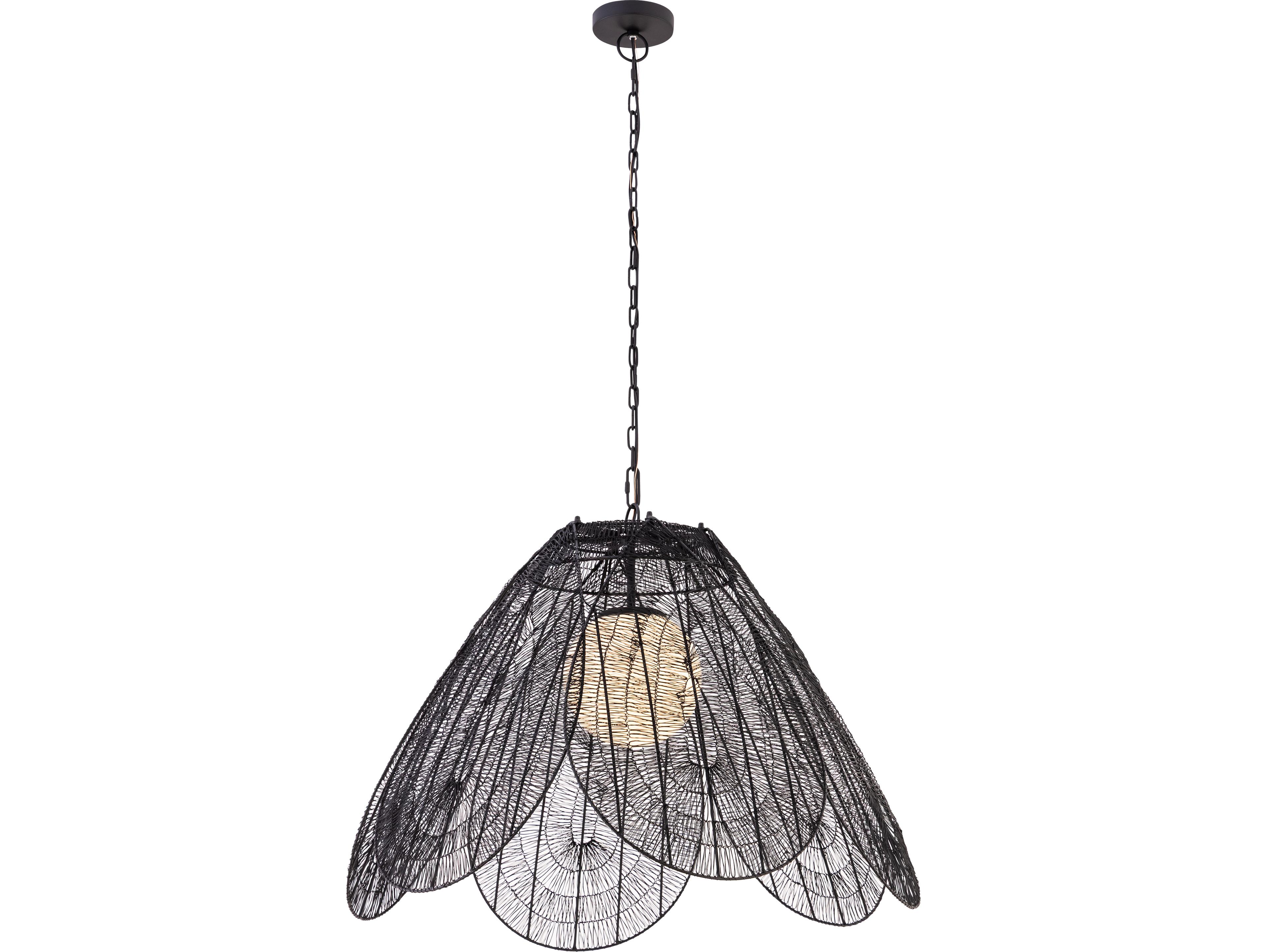 Minka Lavery Sylari 1-Light Dark Matte Black Pendant