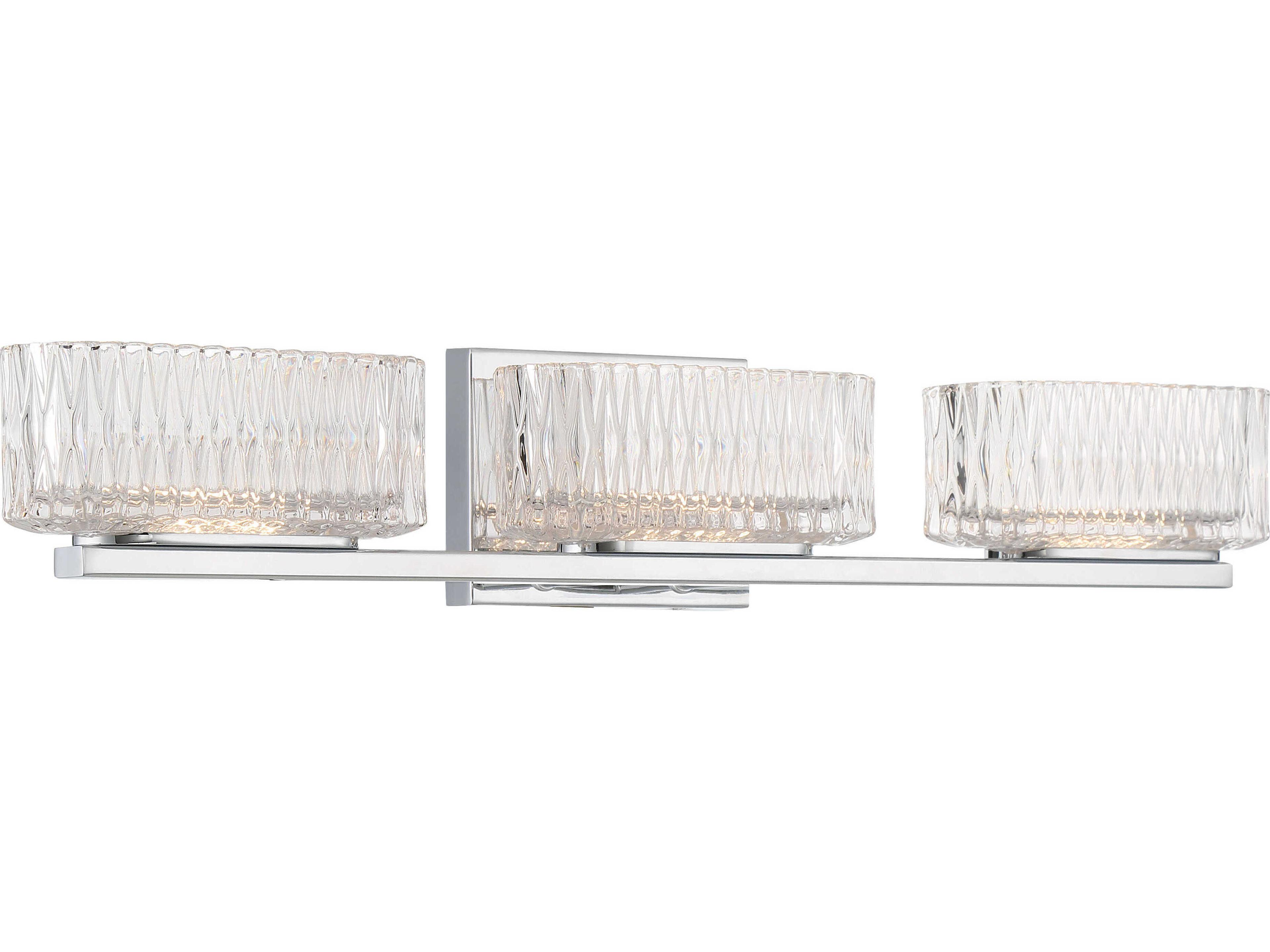 Minka Lavery Sparren 3-Light Chrome Glass LED Vanity Light
