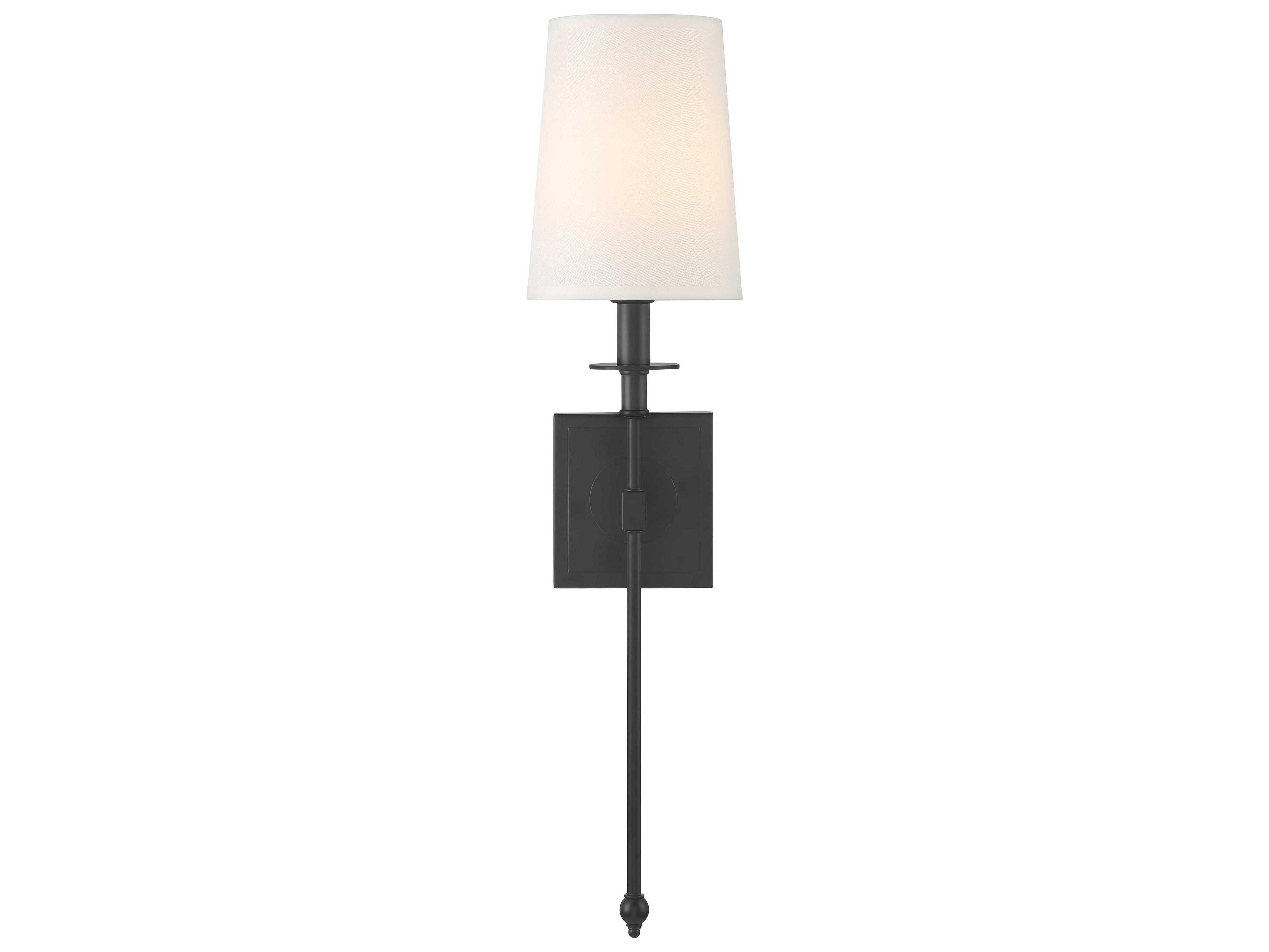 Minka Lavery Calera 1-Light Coal Black Wall Sconce