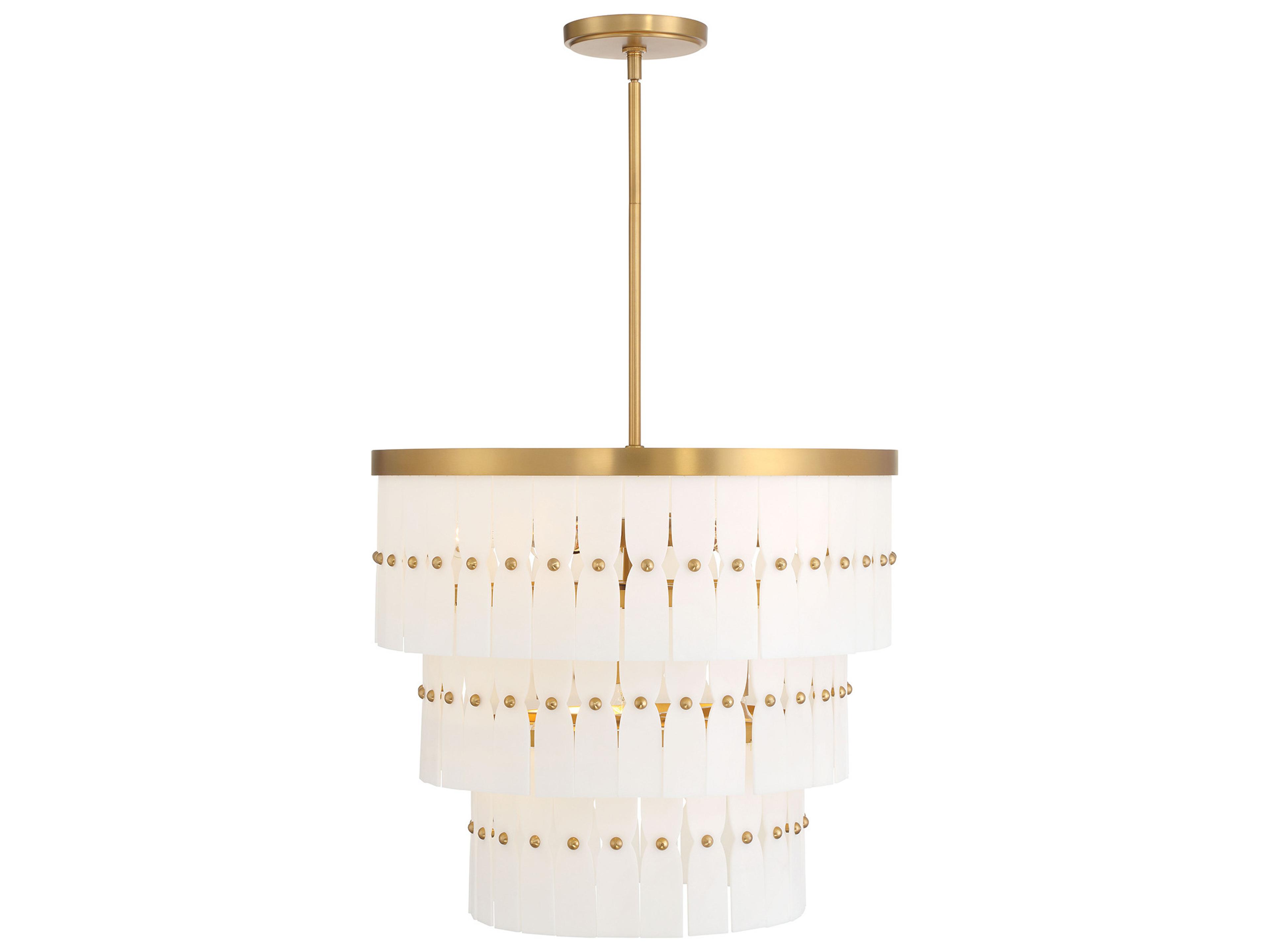 Minka Lavery Coronelle 9-Light Legacy Brass Drum Round Pendant