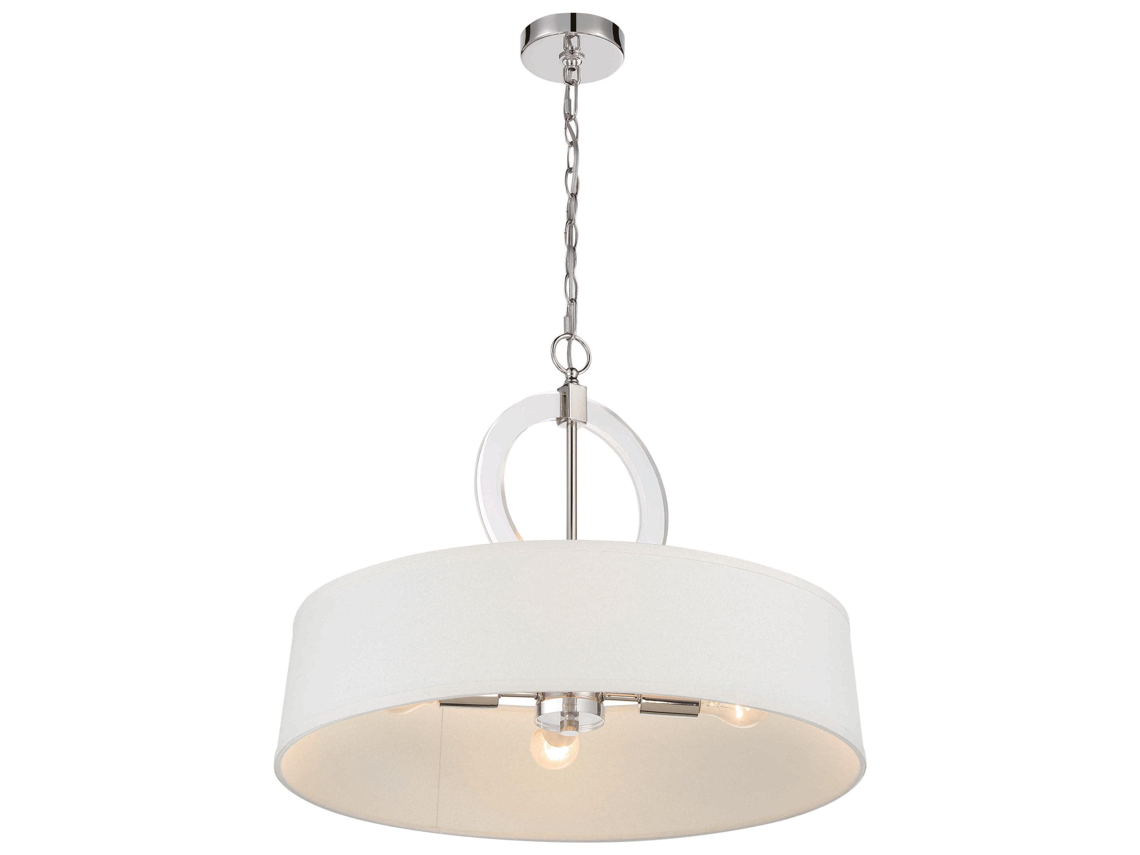 Minka Lavery Cape Coral 4-Light Polished Nickel Round Pendant