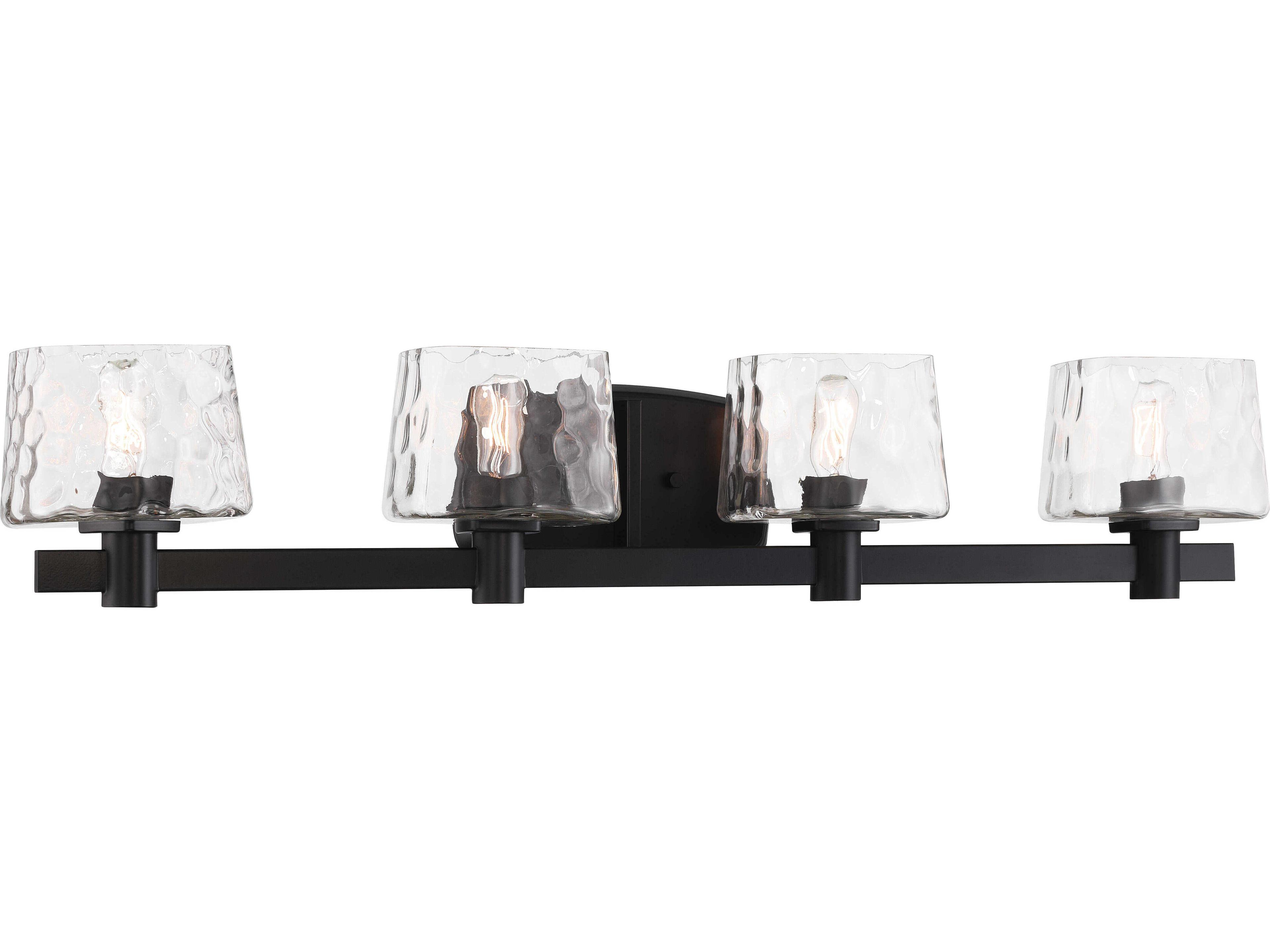 Minka Lavery Drysdale 4-Light Coal Black Vanity Light