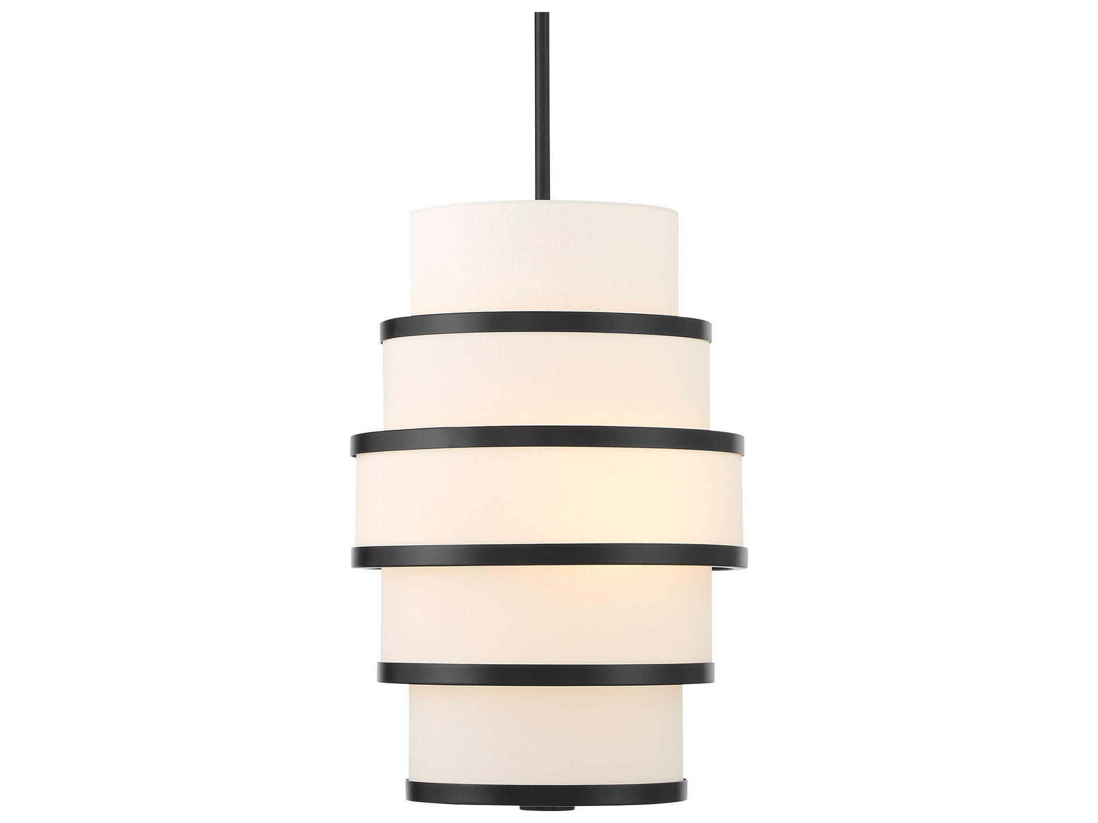 Minka Lavery Cascade 3-Light Coal Black Pendant