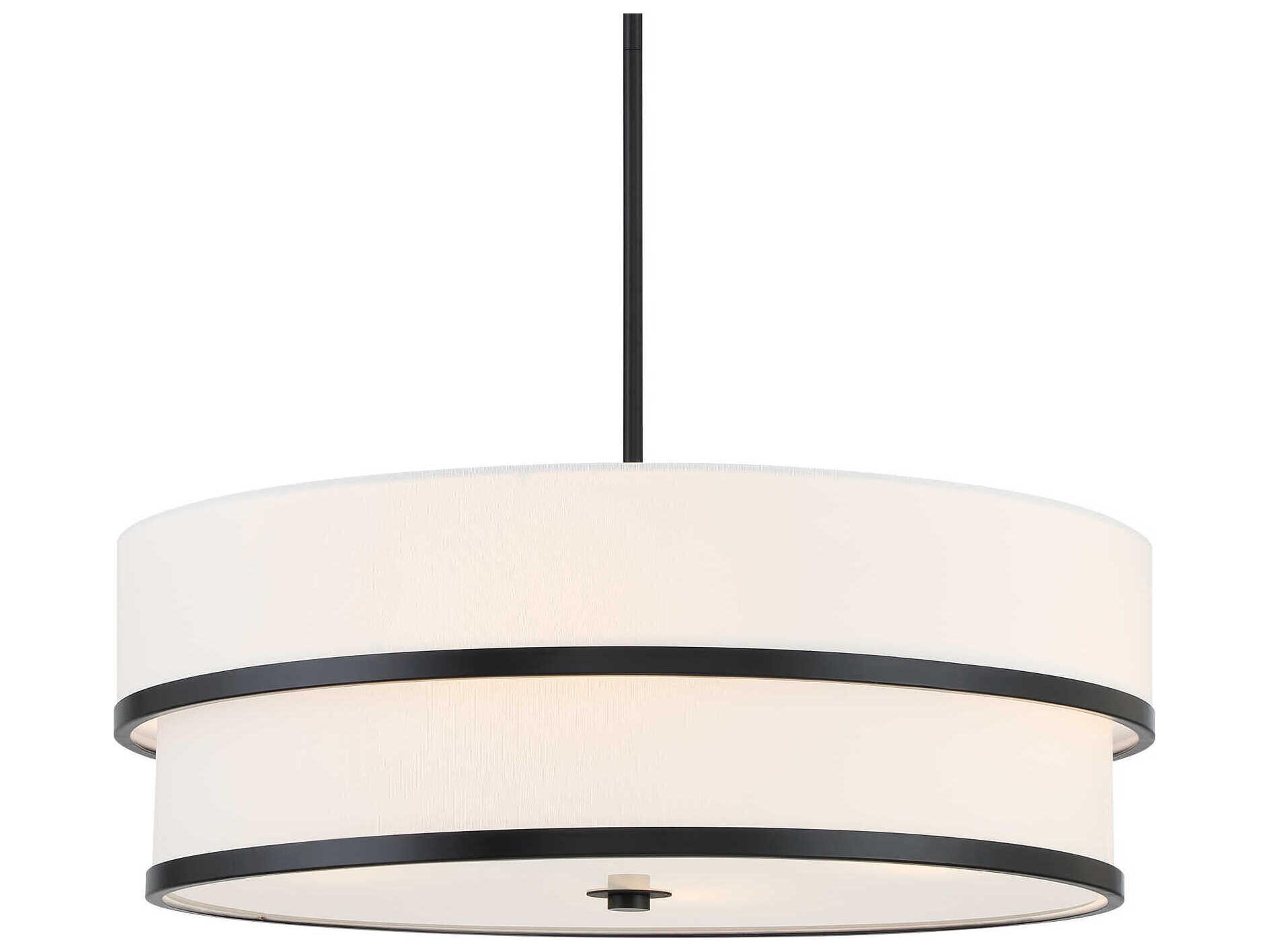 Minka Lavery Cascade 4-Light Coal Black Pendant