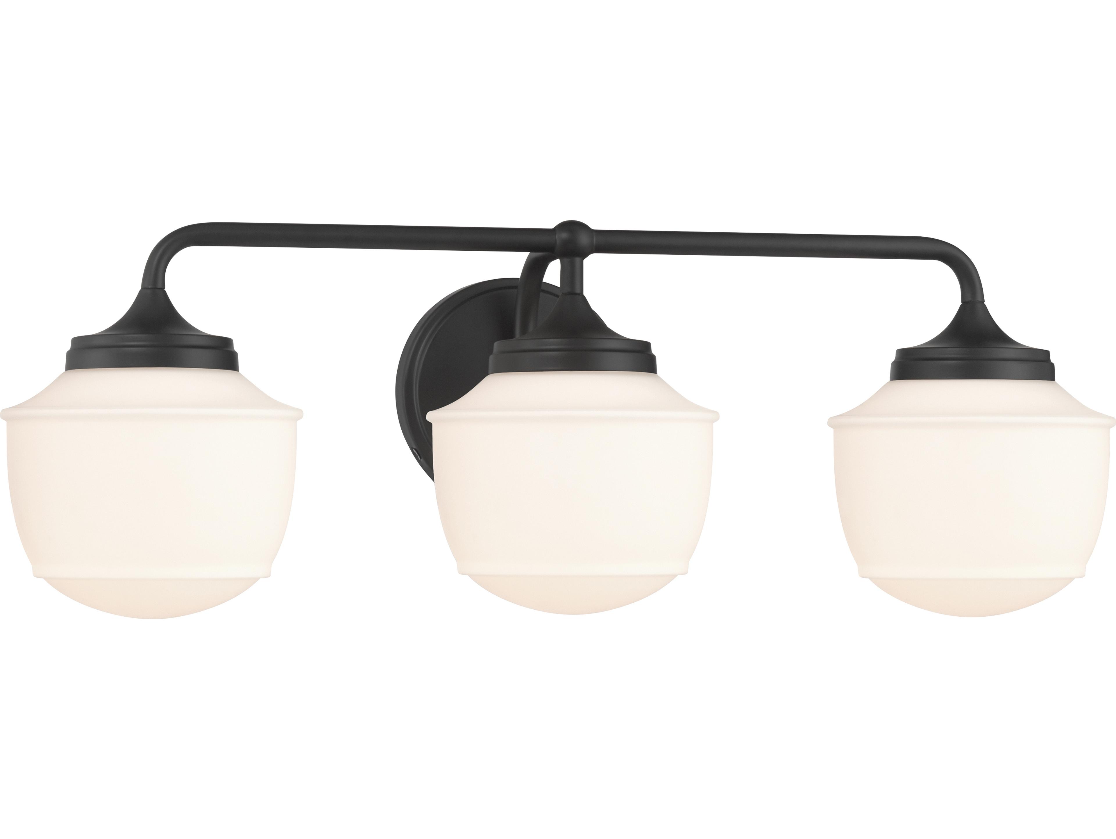 Minka Lavery Cornwell 3-Light Dark Matte Black Vanity Light