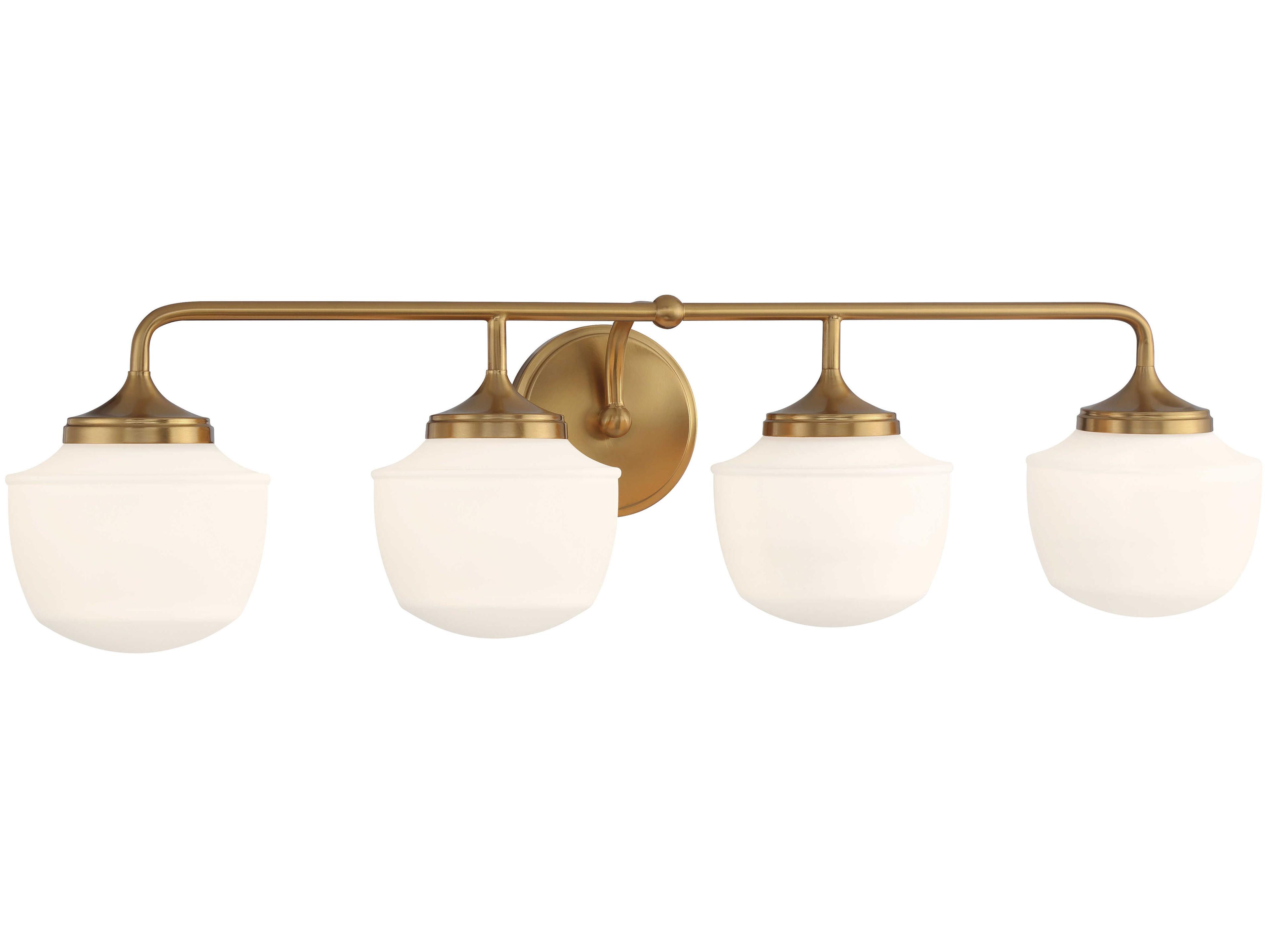 Minka Lavery Cornwell 4-Light Antique Noble Brass Vanity Light