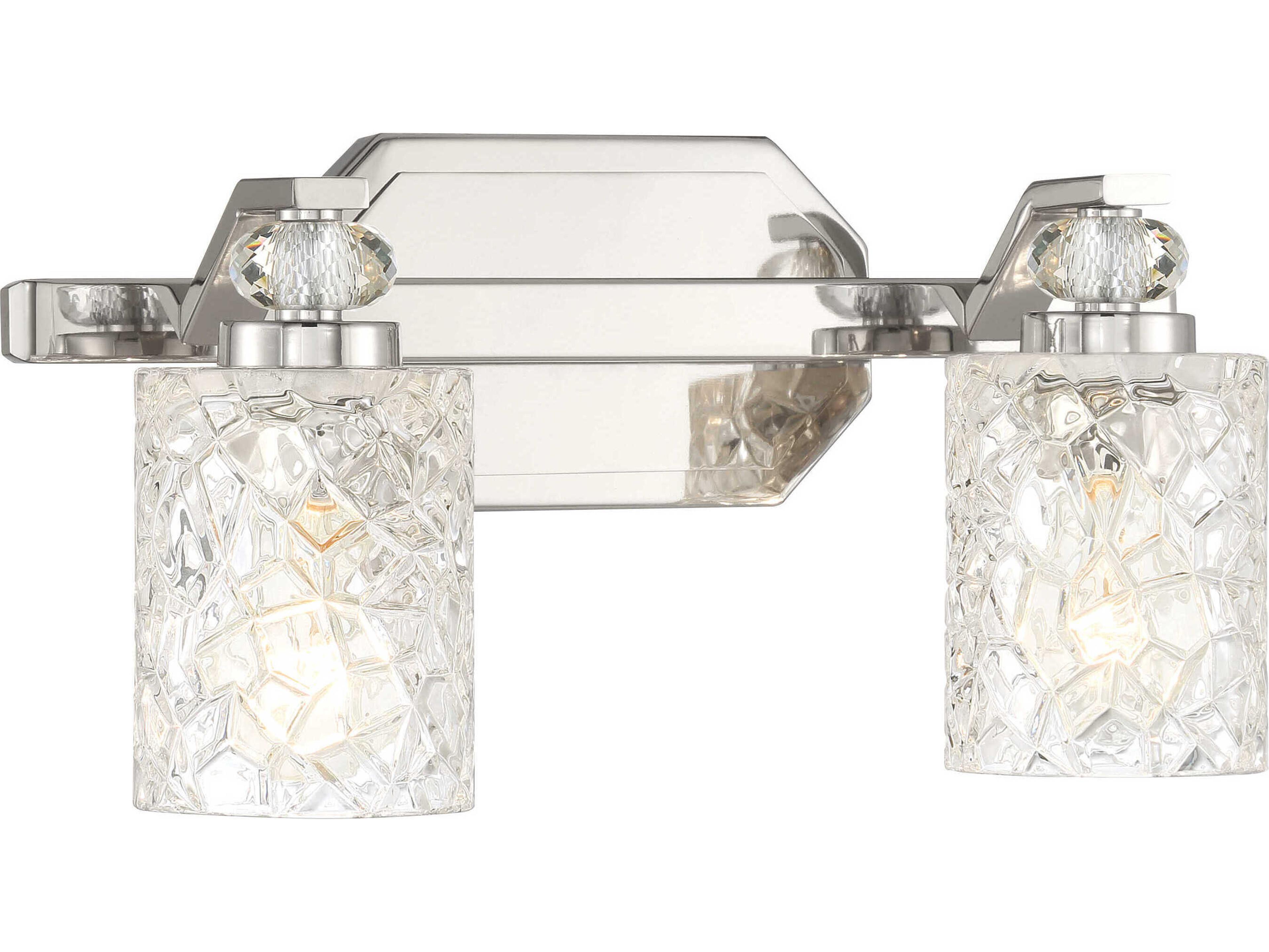 Minka Lavery Crystal Kay 2-Light Chrome Vanity Light