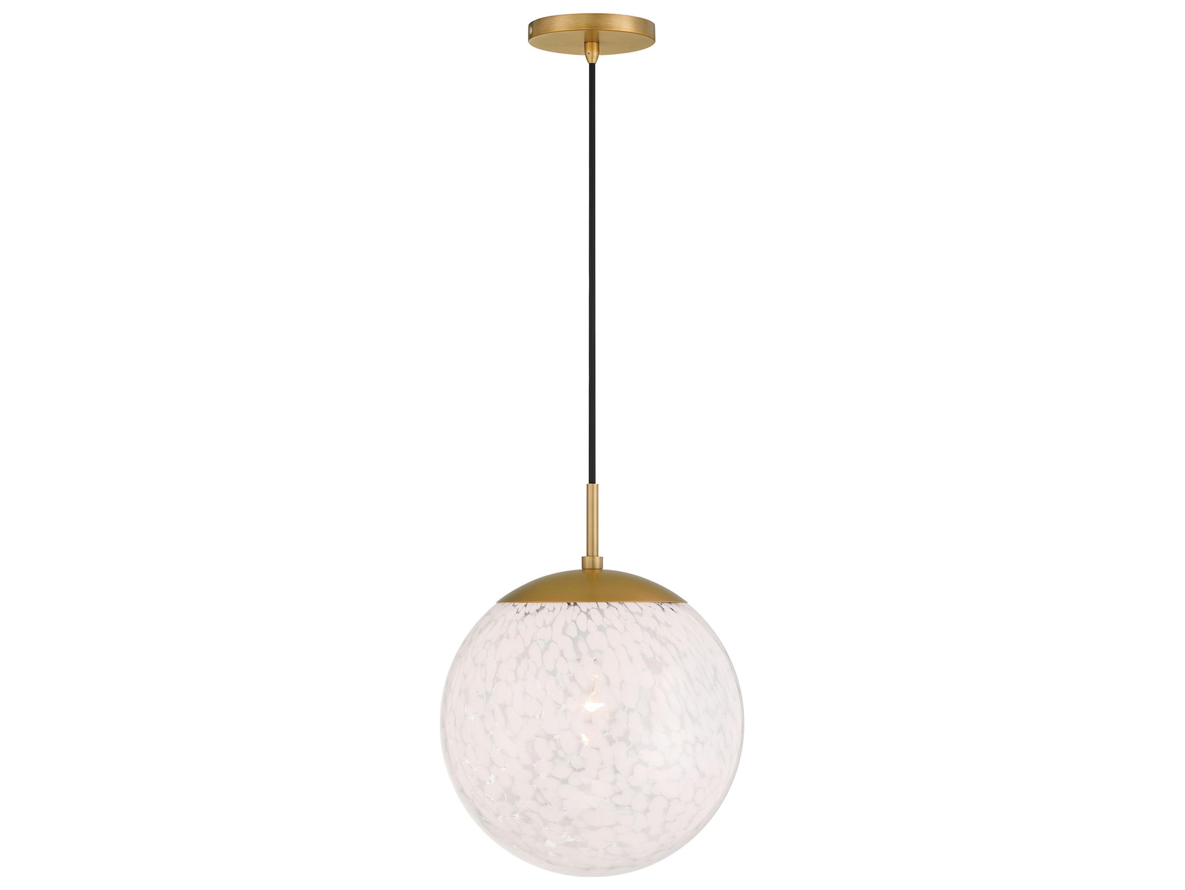 Minka Lavery Langford 1-Light Legacy Brass Globe Mini Pendant