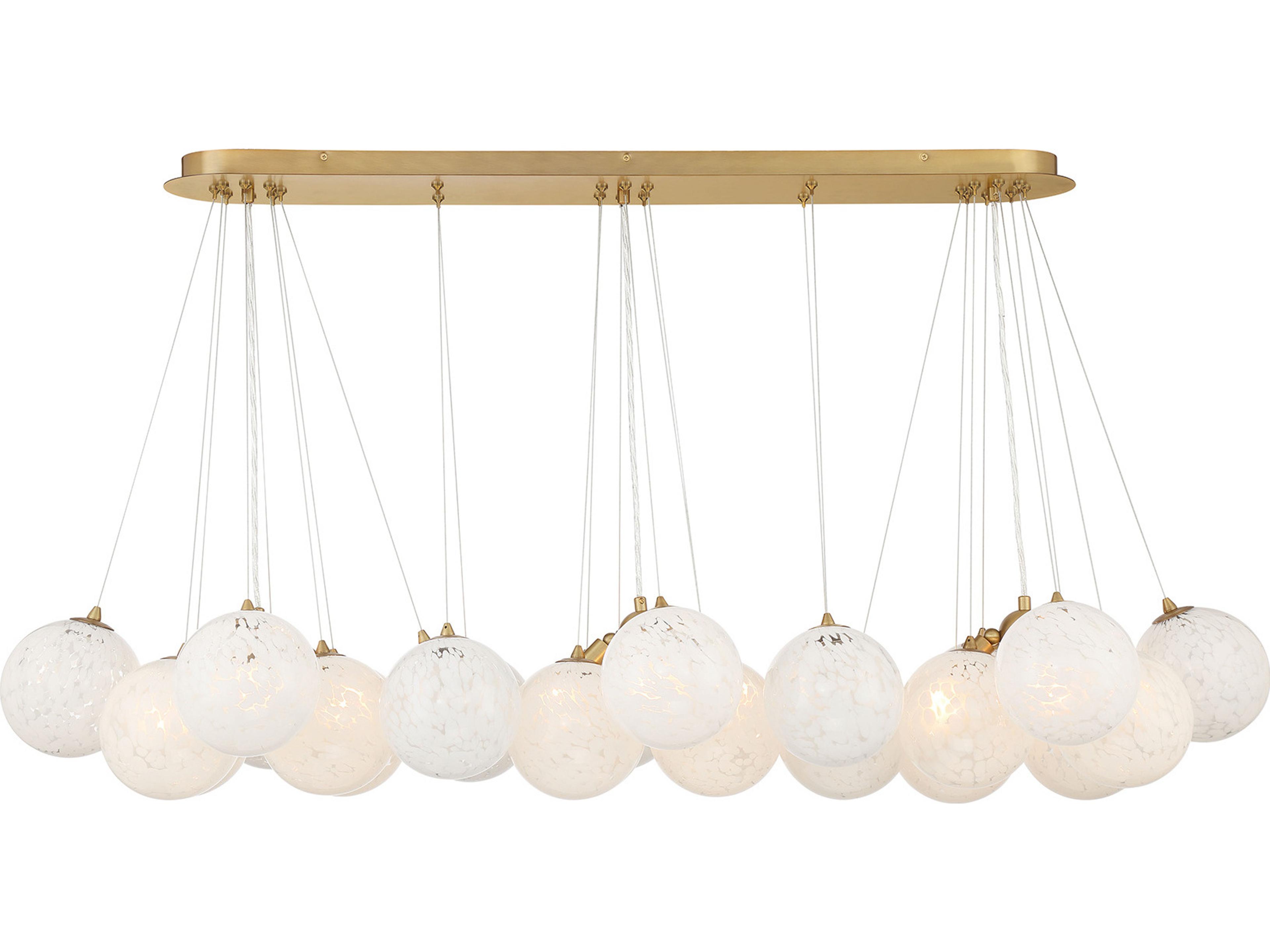 Minka Lavery Langford 12-Light Legacy Brass Globe Island Pendant