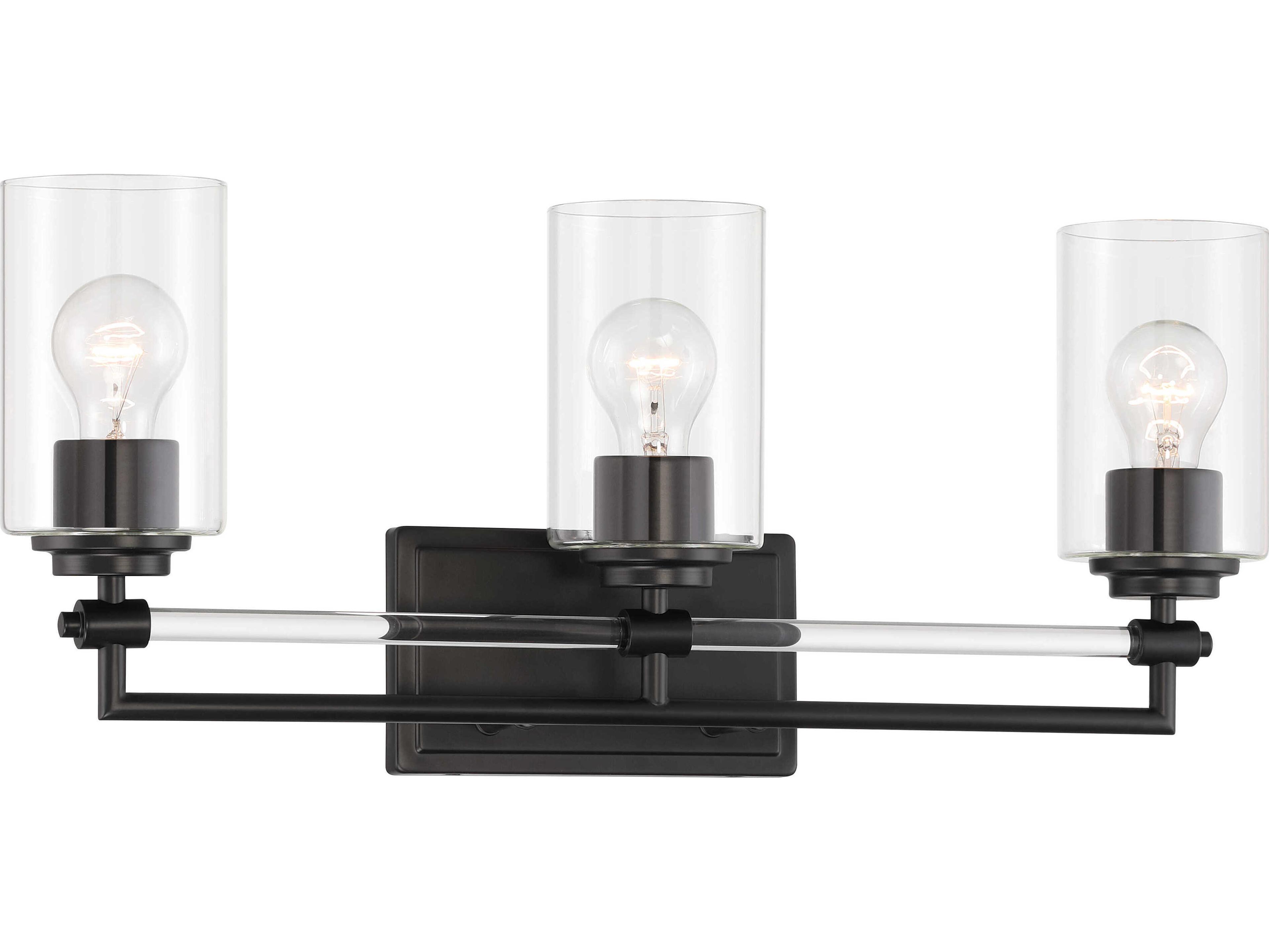 Minka Lavery Binsly 3-Light Coal Black Vanity Light