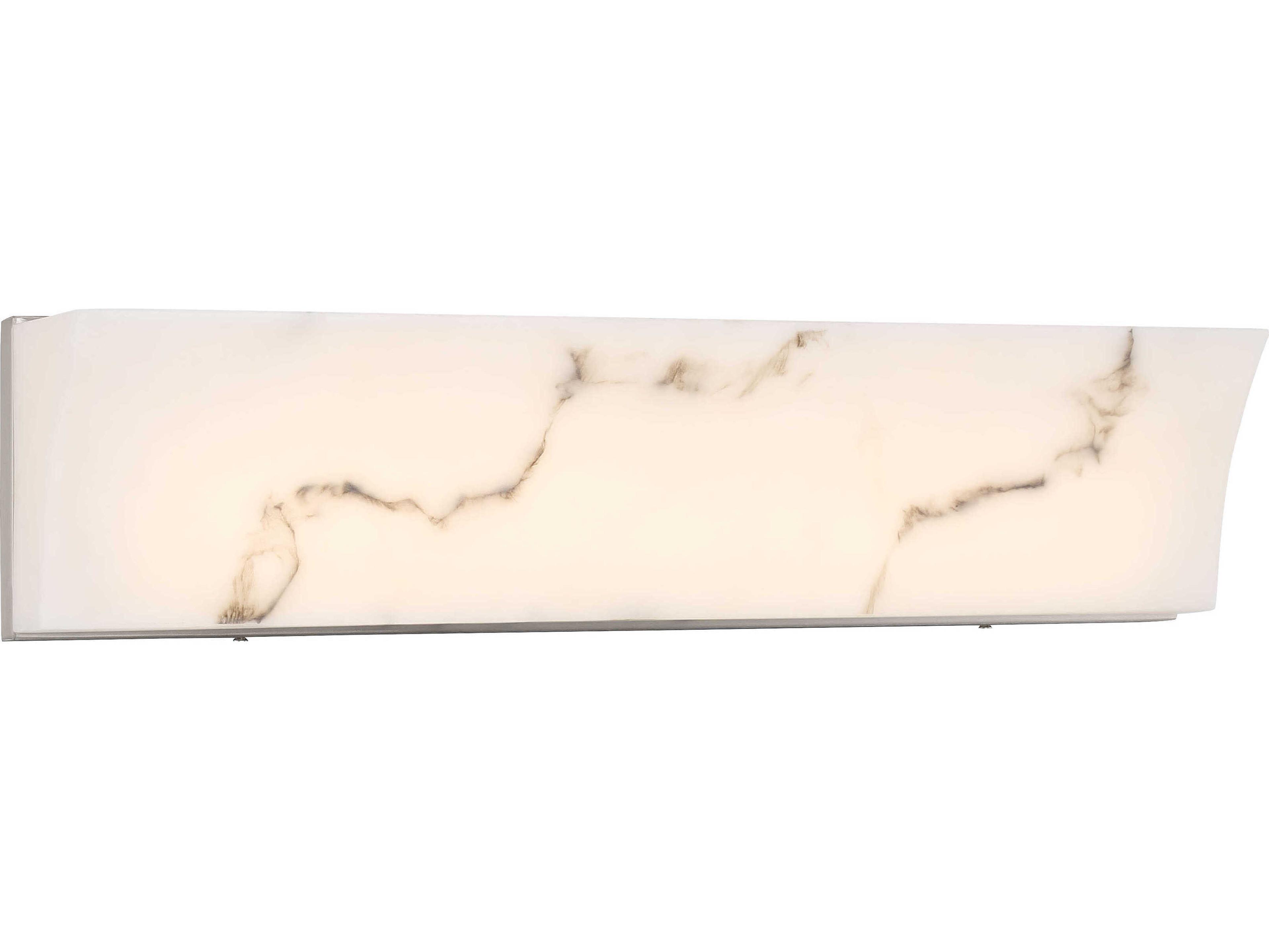 Minka Lavery Eroles 1-Light Brushed Nickel Glass LED Vanity Light