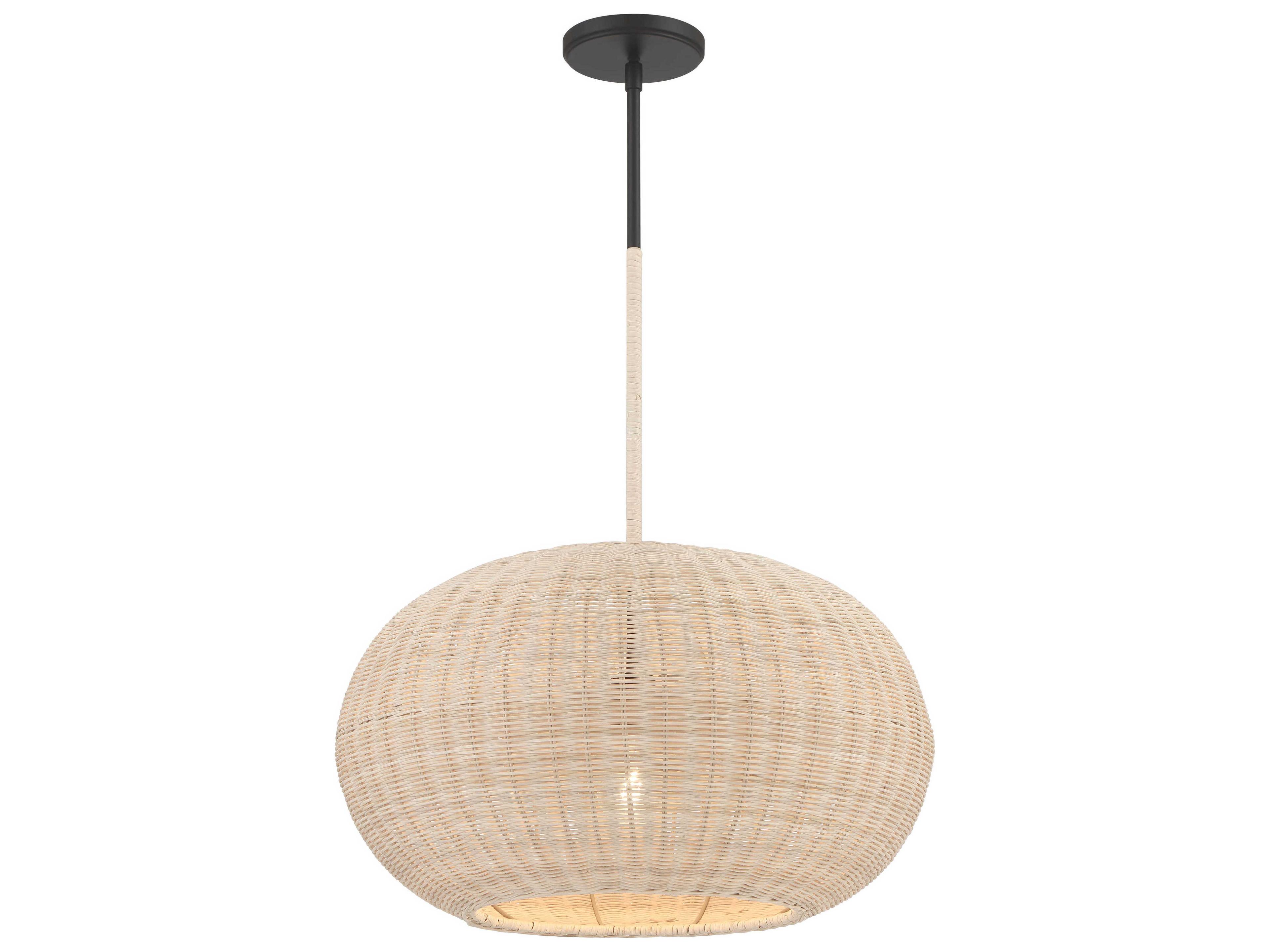 Minka Lavery Modjeska 1-Light Coal Black Pendant
