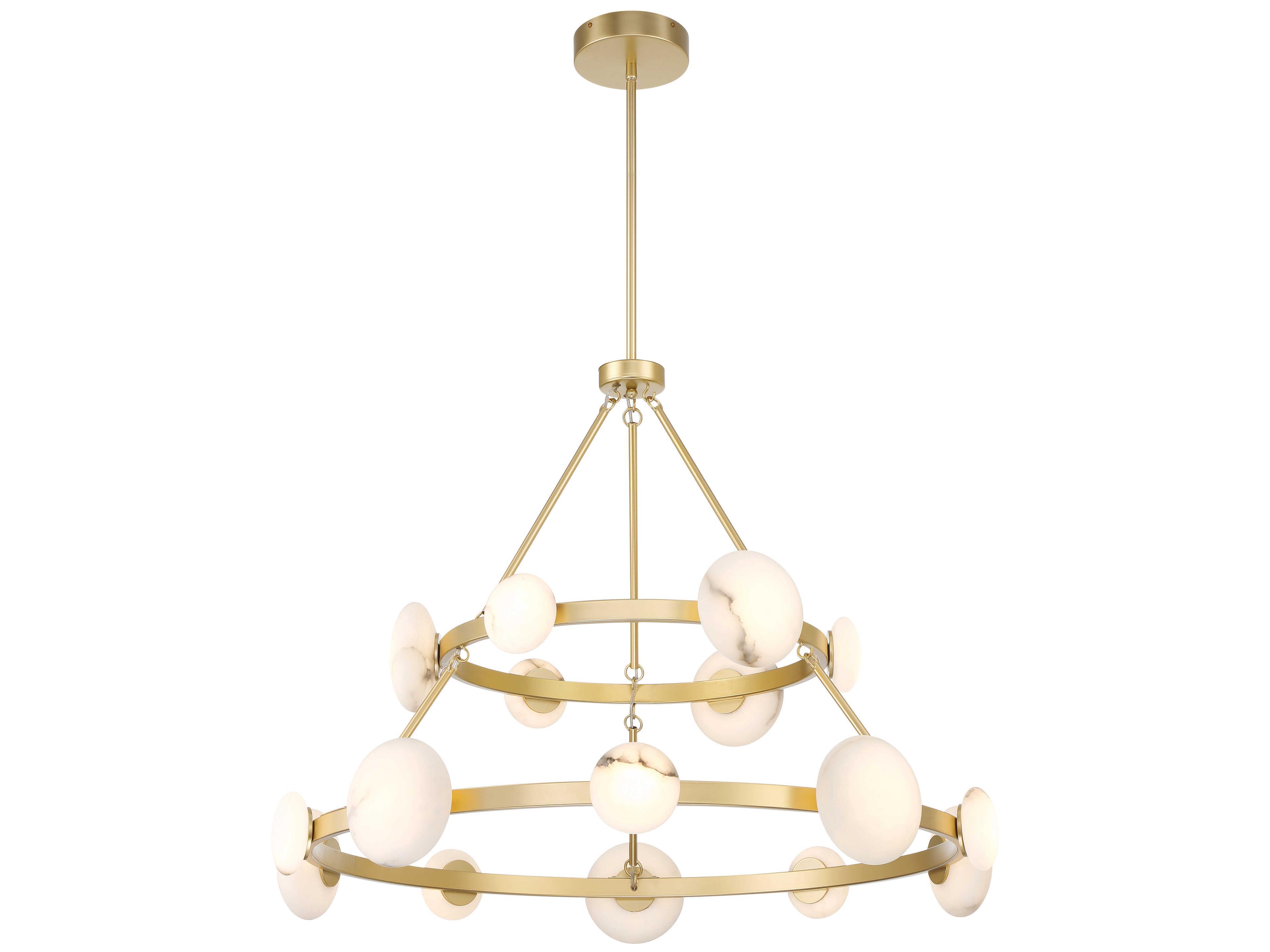 Minka Lavery Zill 16-Light Lily Gold Tiered Chandelier