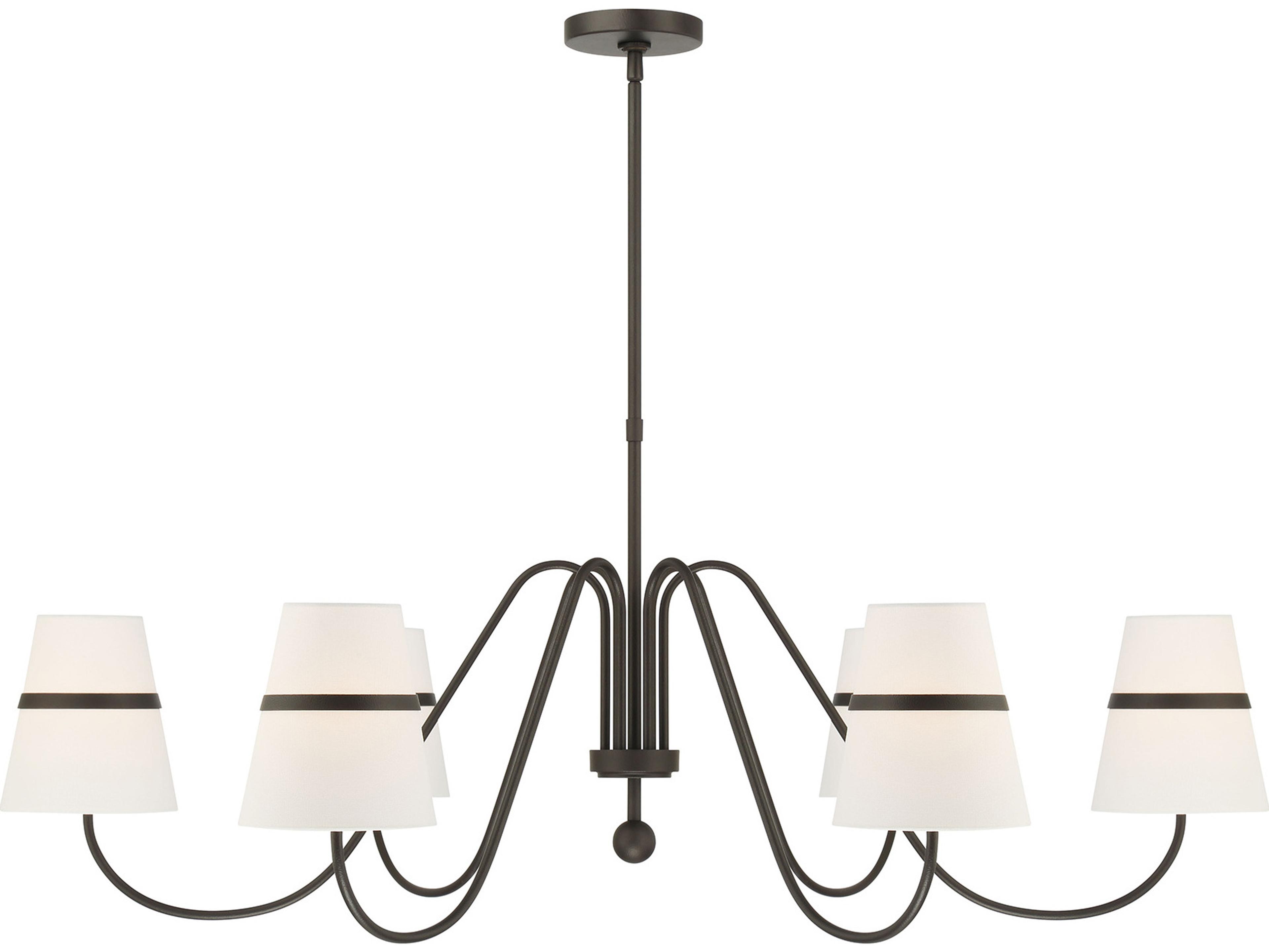 Minka Lavery Althia 6-Light Textured Dark Bronze Candelabra Chandelier