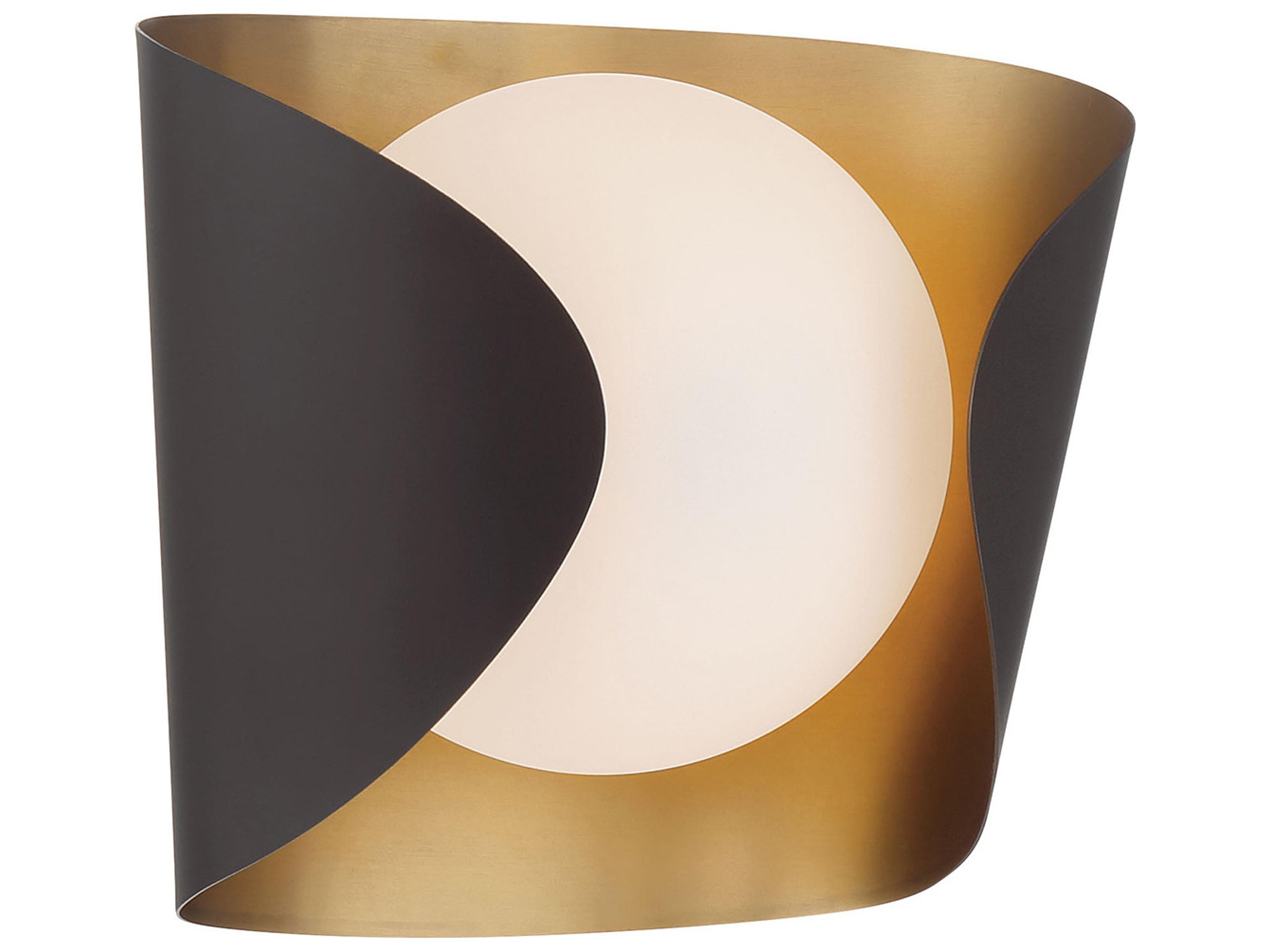 Minka Lavery Flare 1-Light Legacy Brass Dark Bronze Wall Sconce