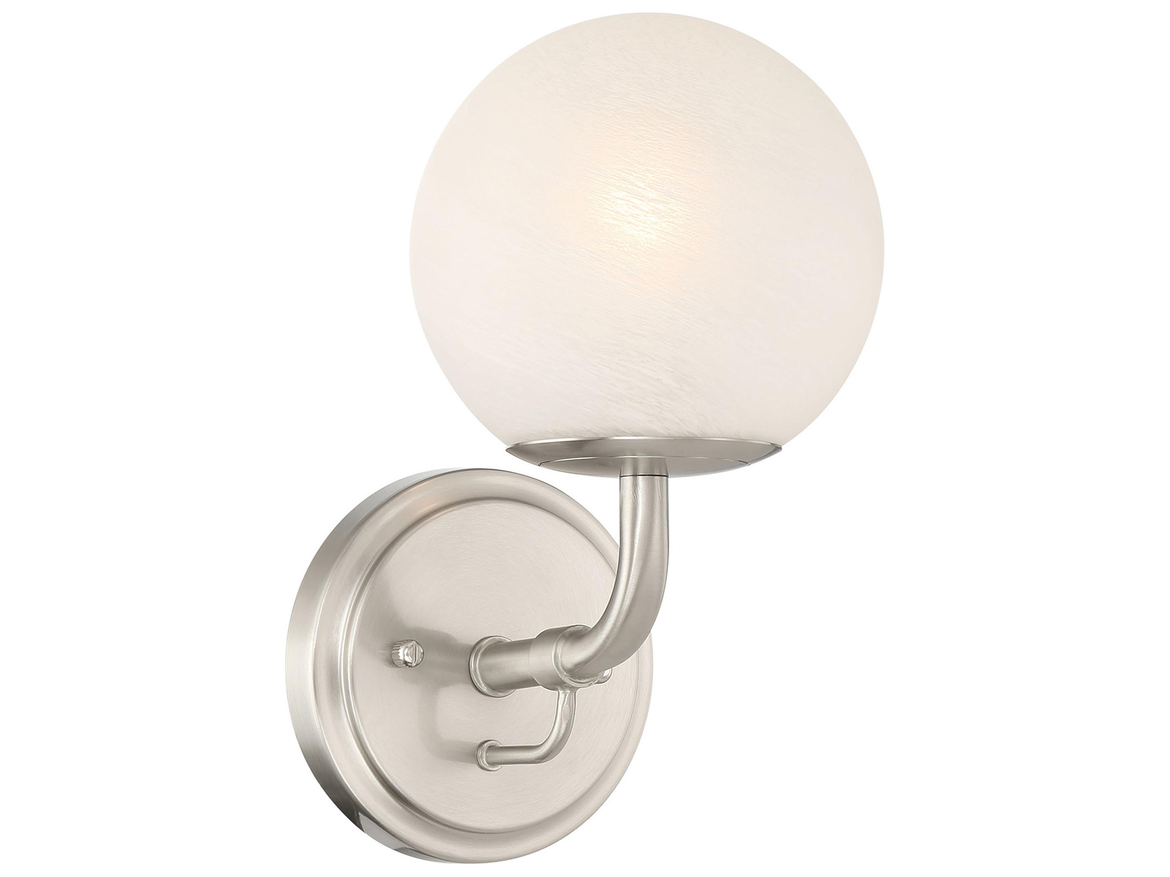 Minka Lavery Whitehall 1-Light Brushed Nickel Vanity Light