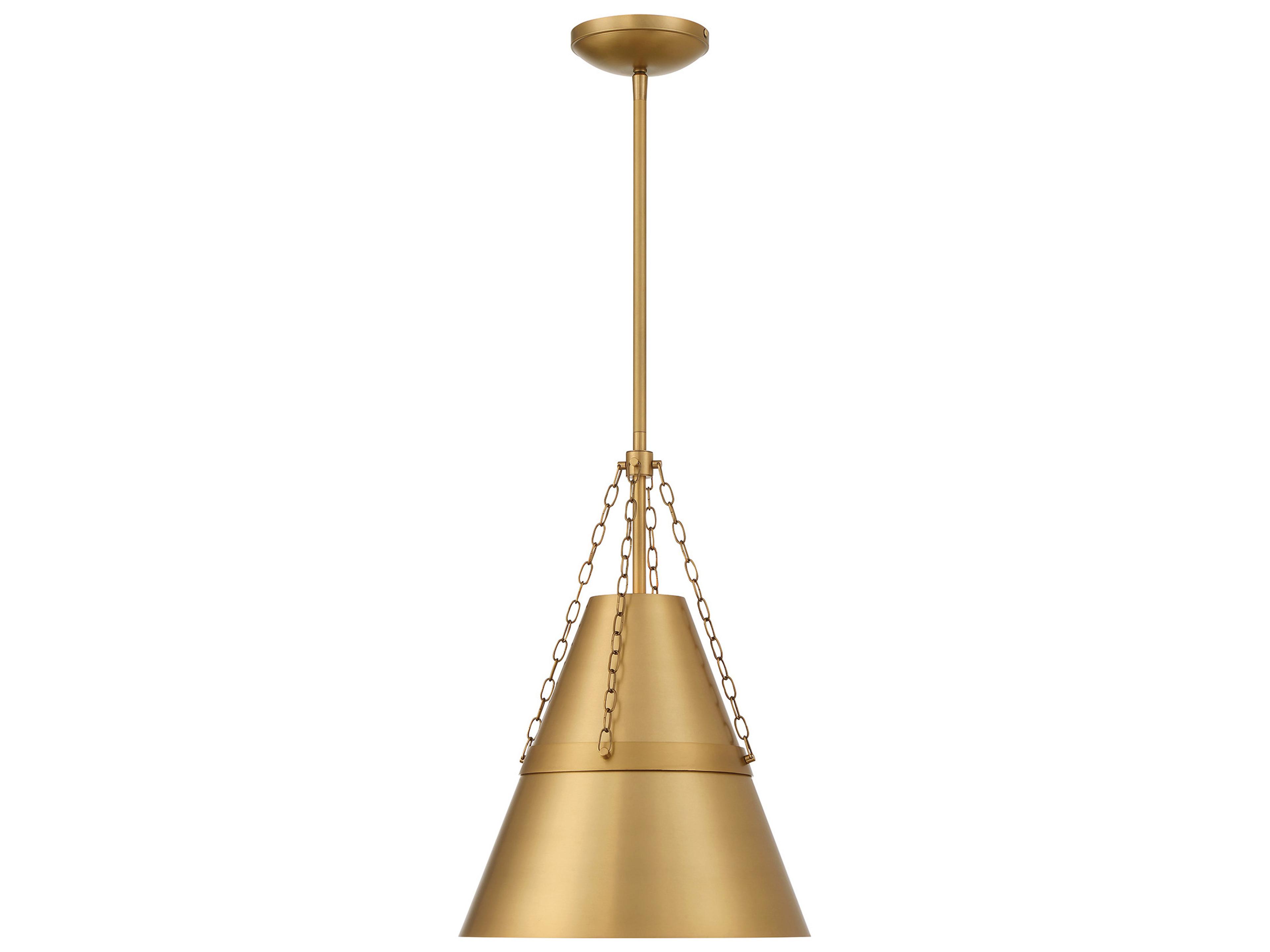 Minka Lavery Springfield 1-Light Legacy Brass Mini Pendant