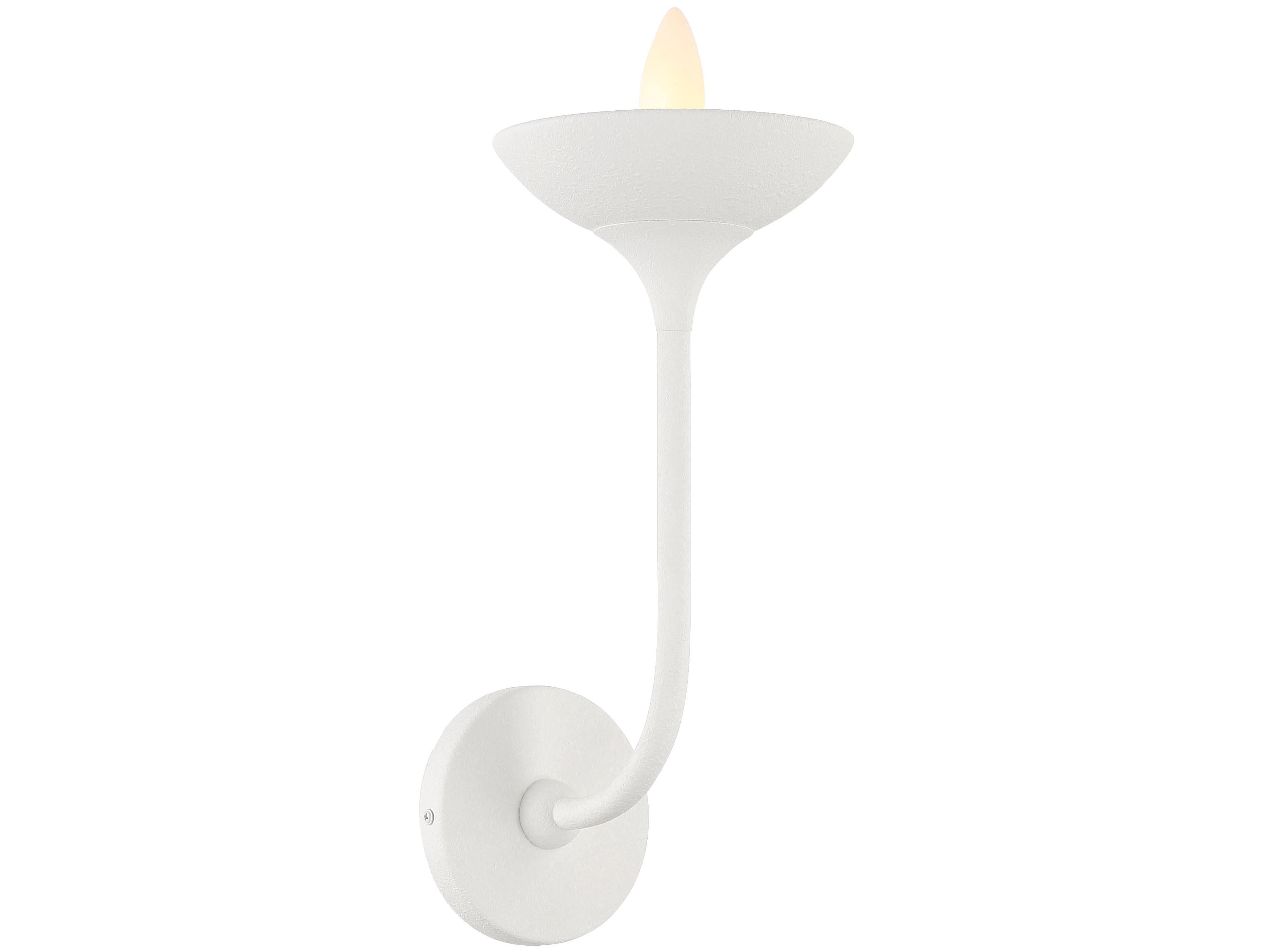Minka Lavery Ryton 1-Light Plaster White Wall Sconce