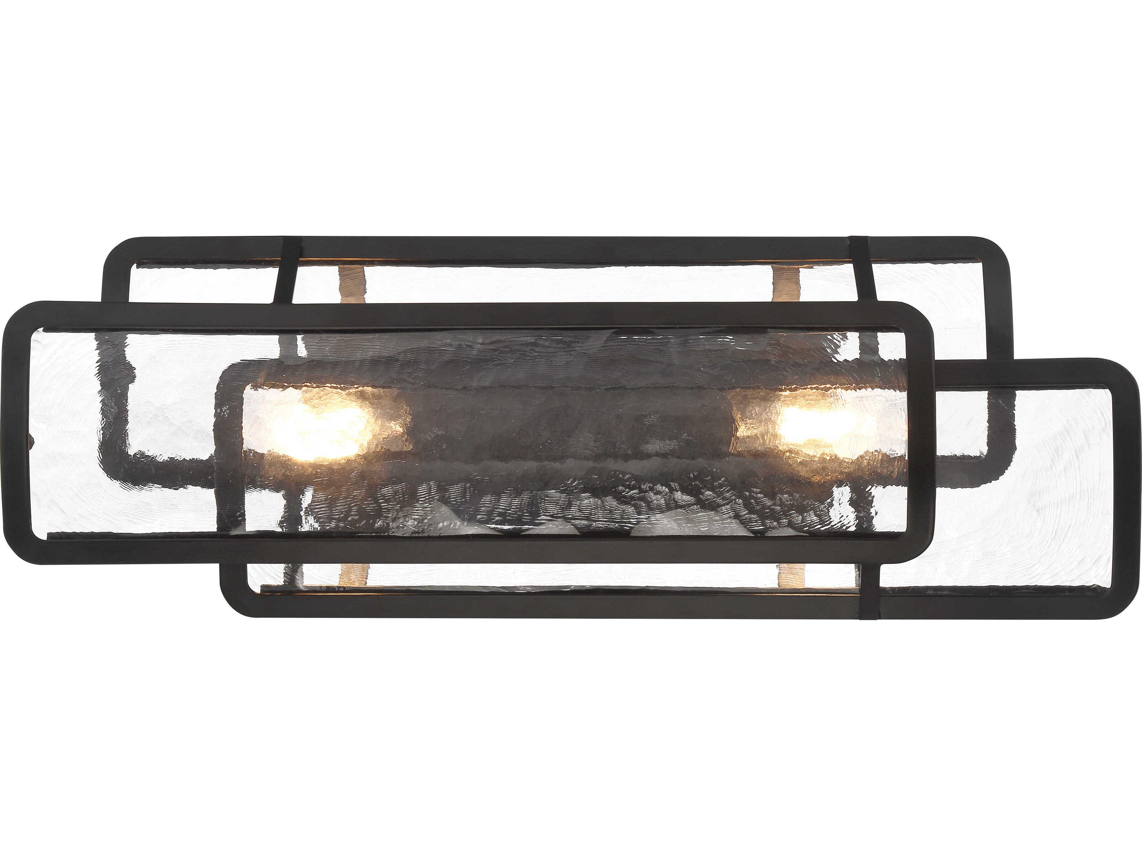 Minka Lavery Bella Collina 2-Light Coal Black Vanity Light