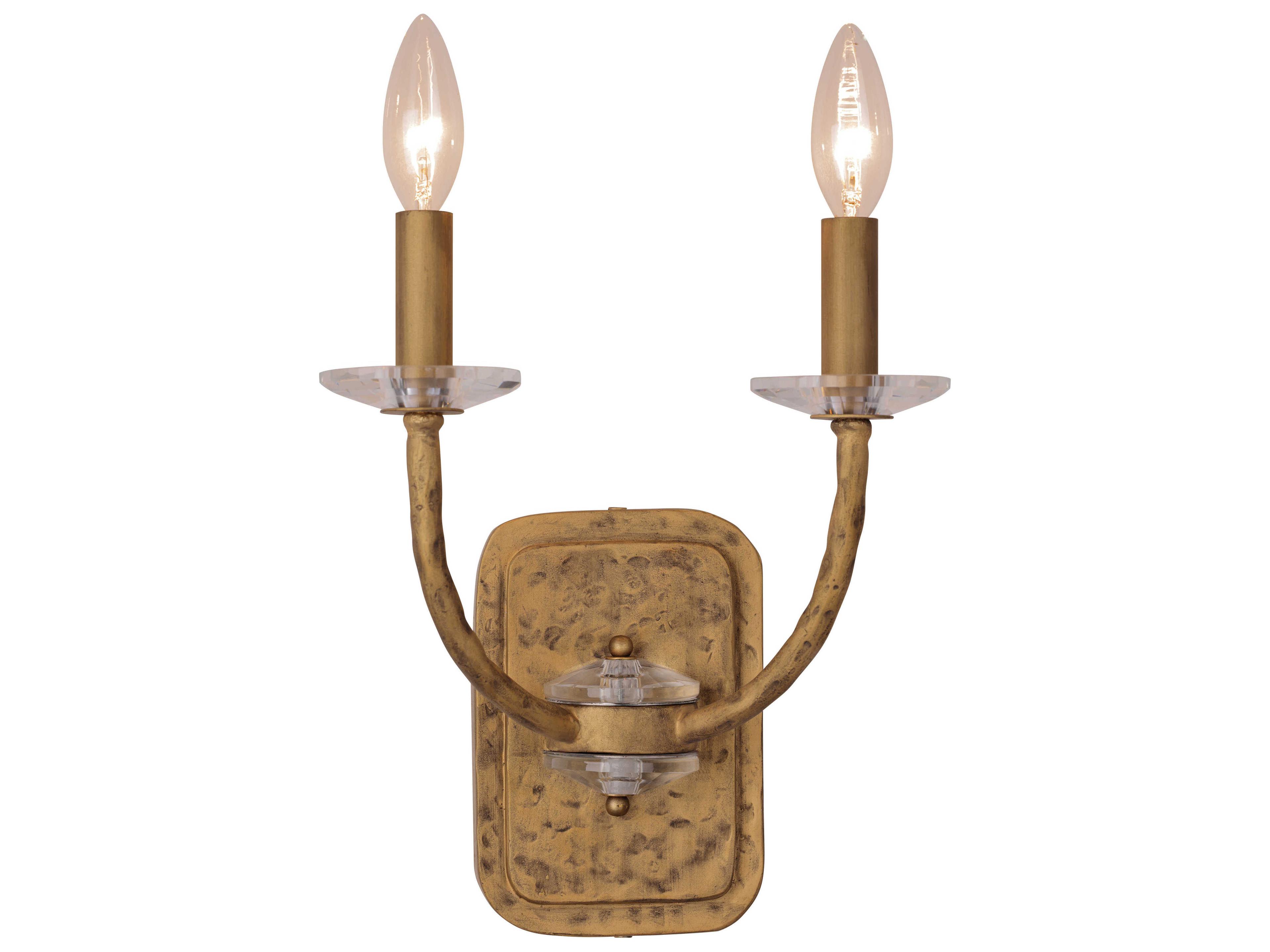 Minka Lavery Atella 2-Light Ashen Gold Wall Sconce