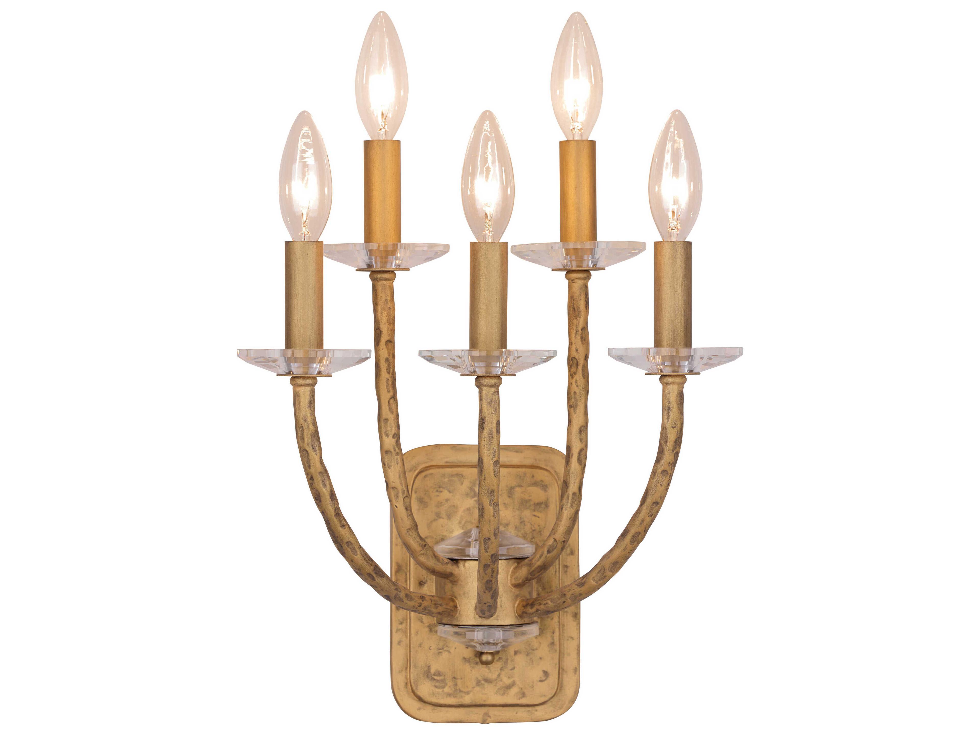 Minka Lavery Atella 5-Light Silver Oxide Flecks Wall Sconce