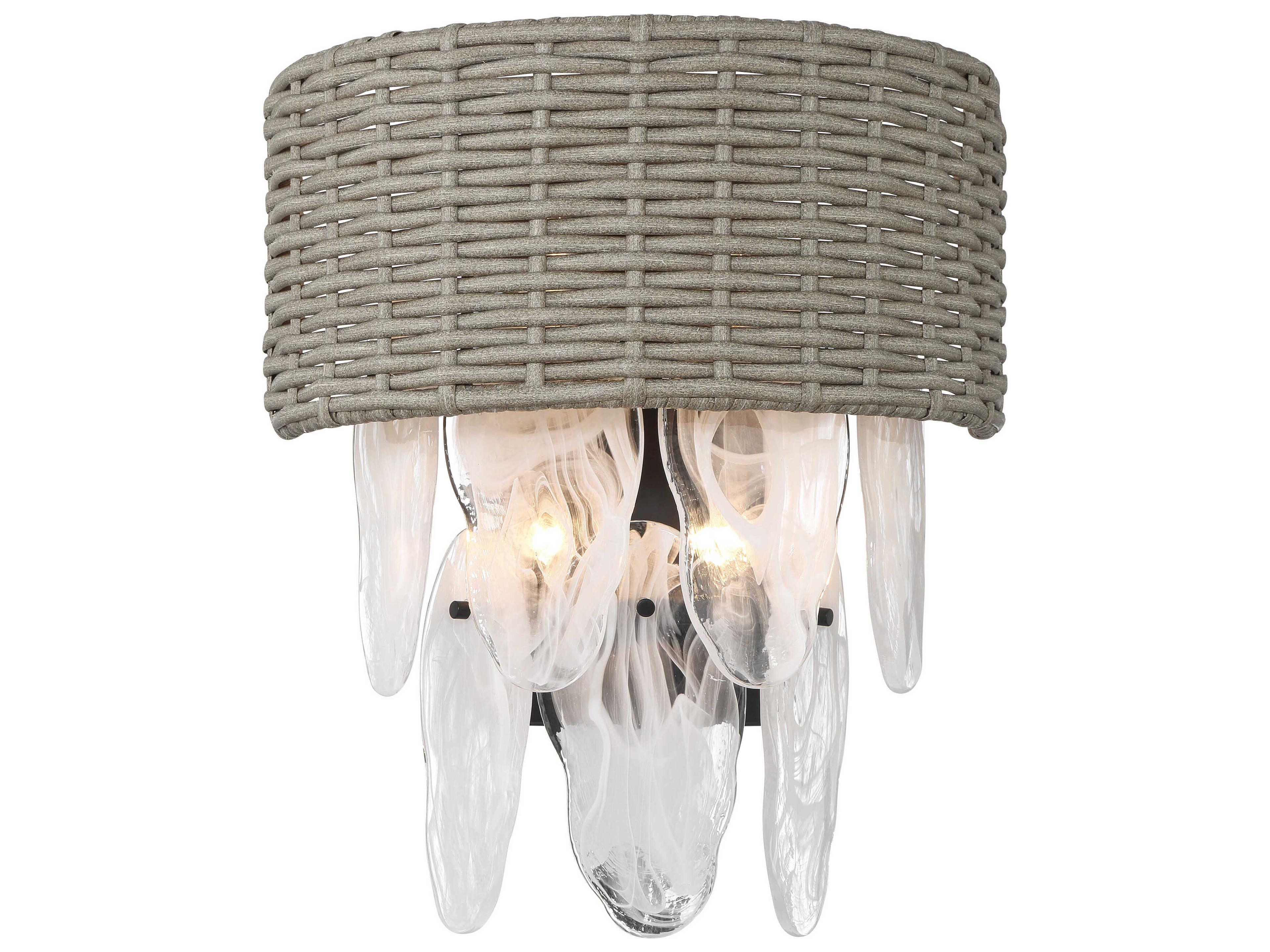 Minka Lavery Breakers Isle 4-Light Coal Gray Wall Sconce