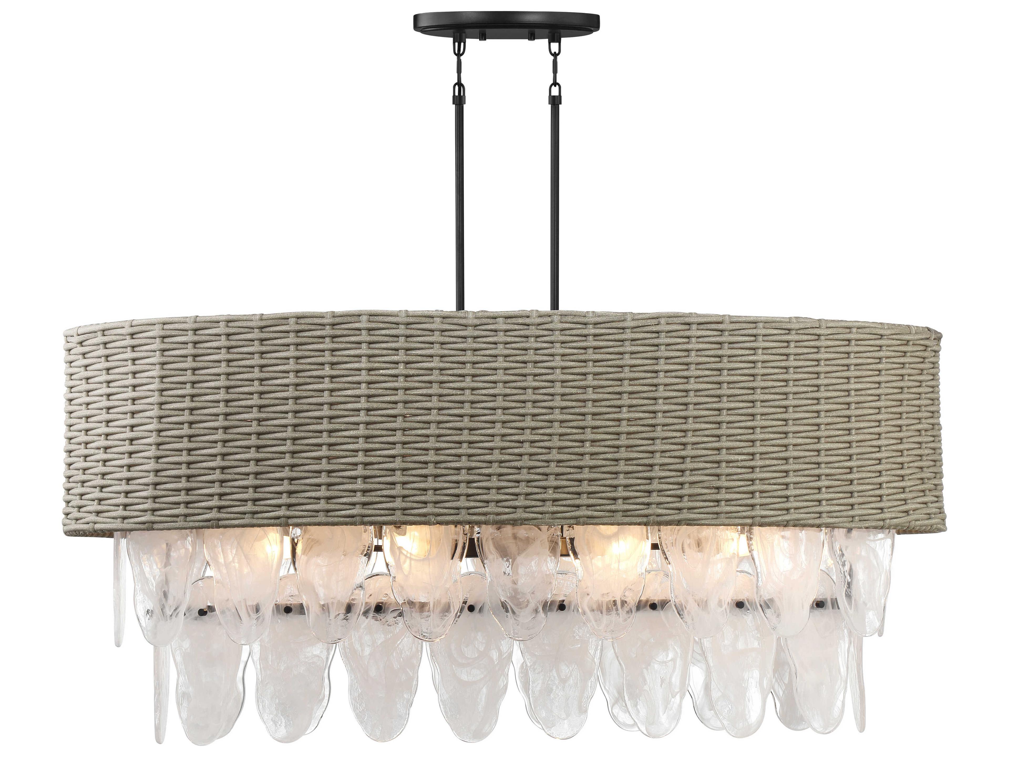 Minka Lavery Breakers Isle 12-Light Coal Black Island Pendant