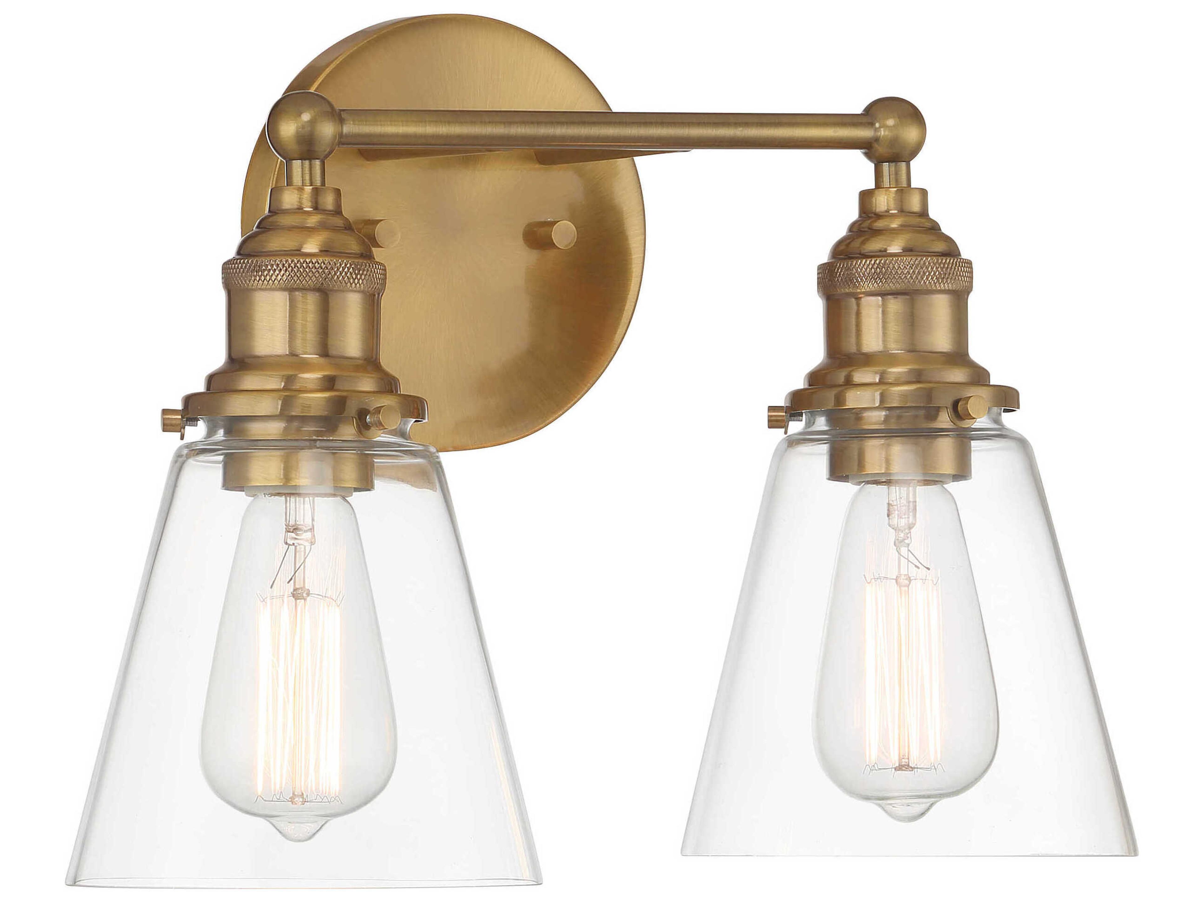 Minka Lavery Barwell 2-Light Oxidized Aged Brass Vanity Light