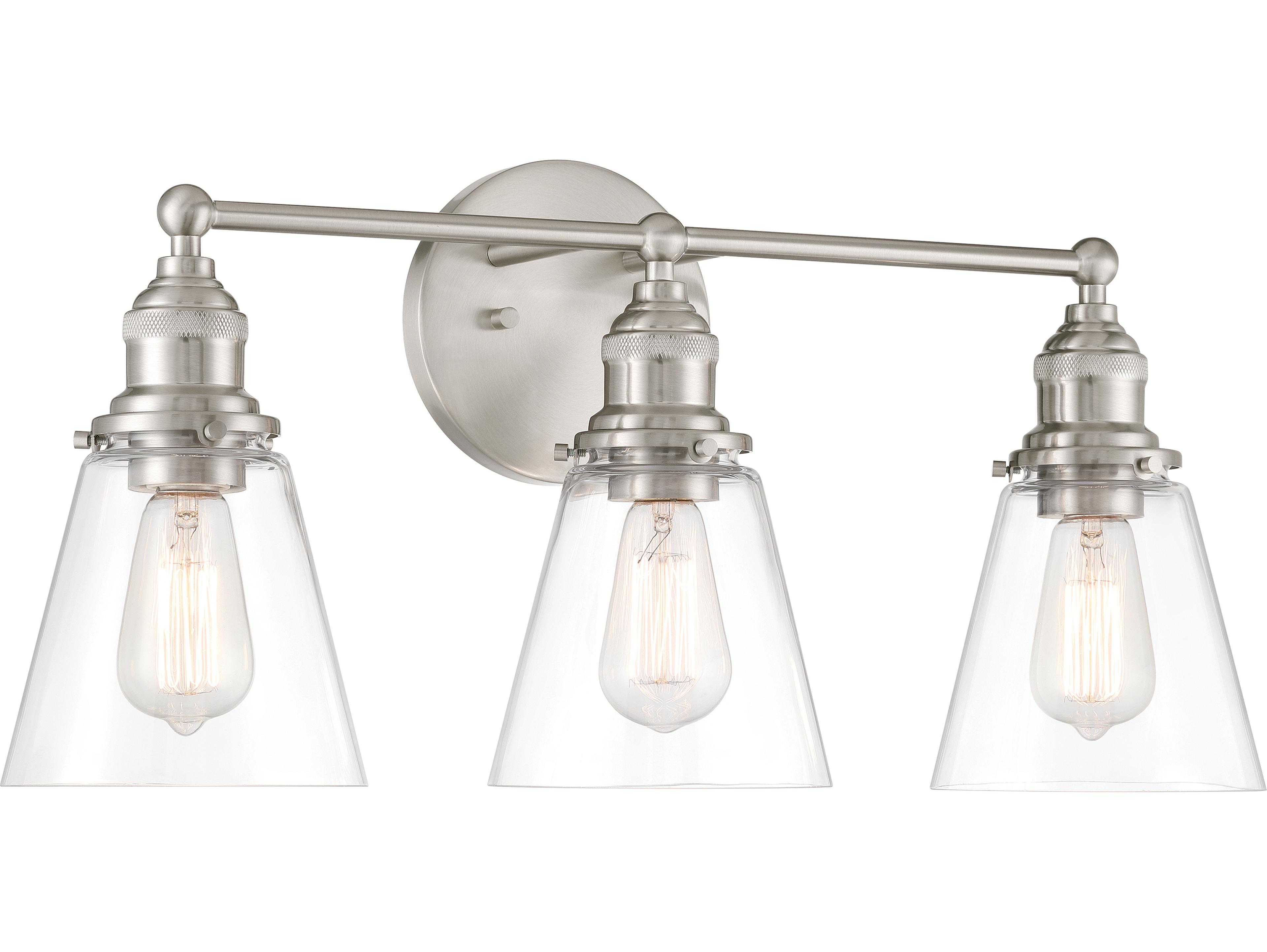 Minka Lavery Barwell 3-Light Brushed Nickel Vanity Light