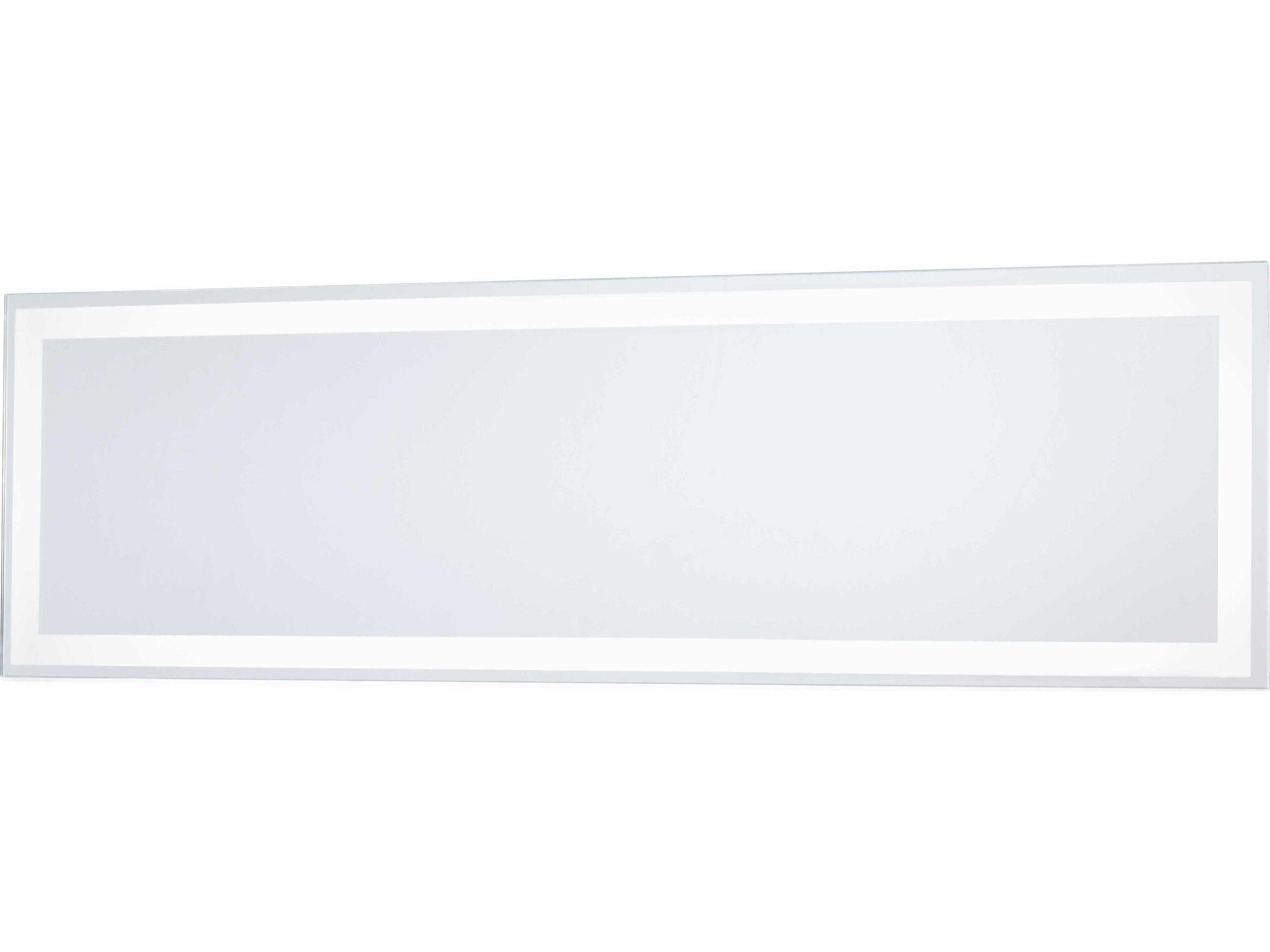 Minka Lavery White Rectangular Backlit LED Wall Mirror