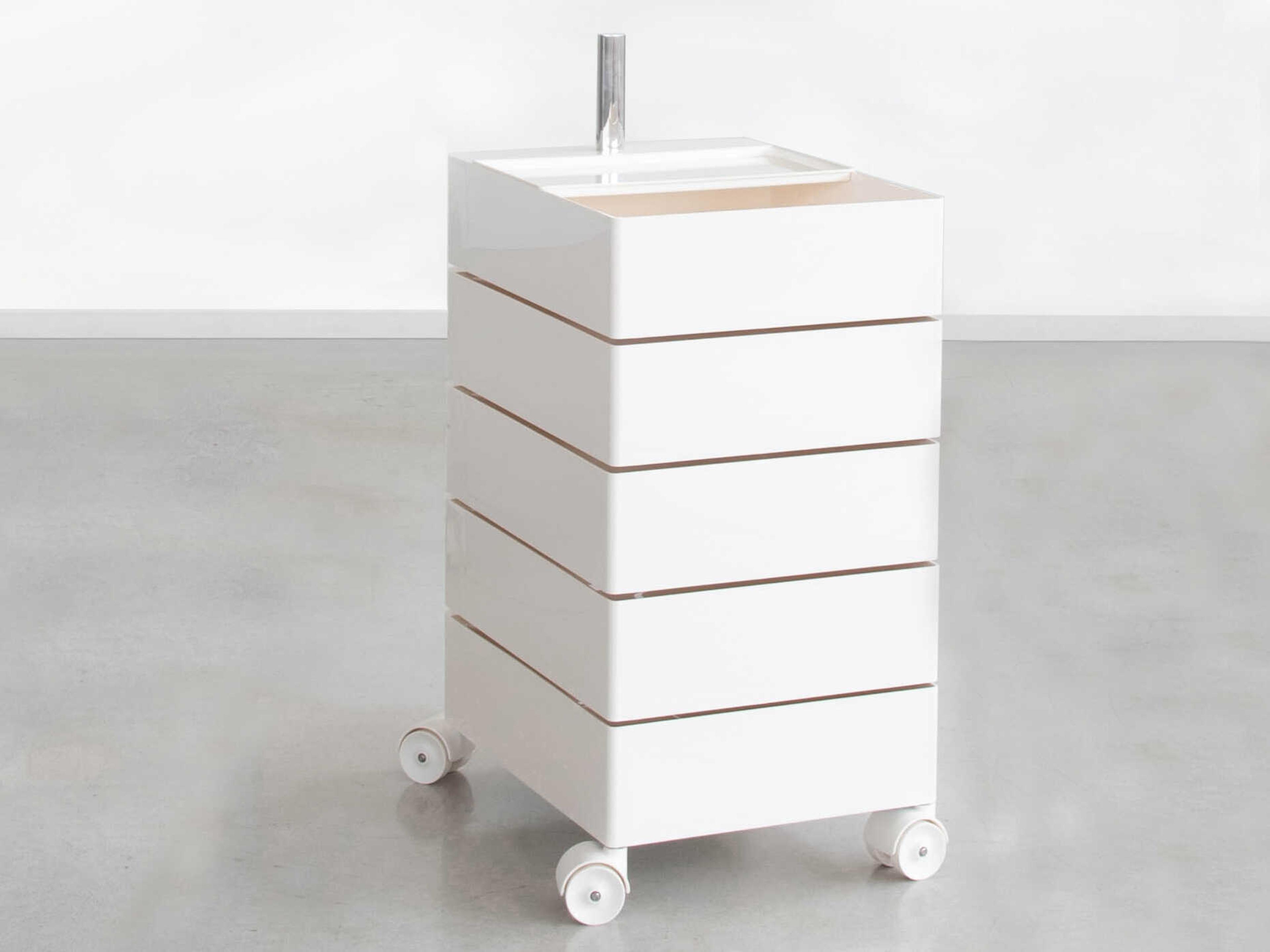 360 White 5-Drawers Container